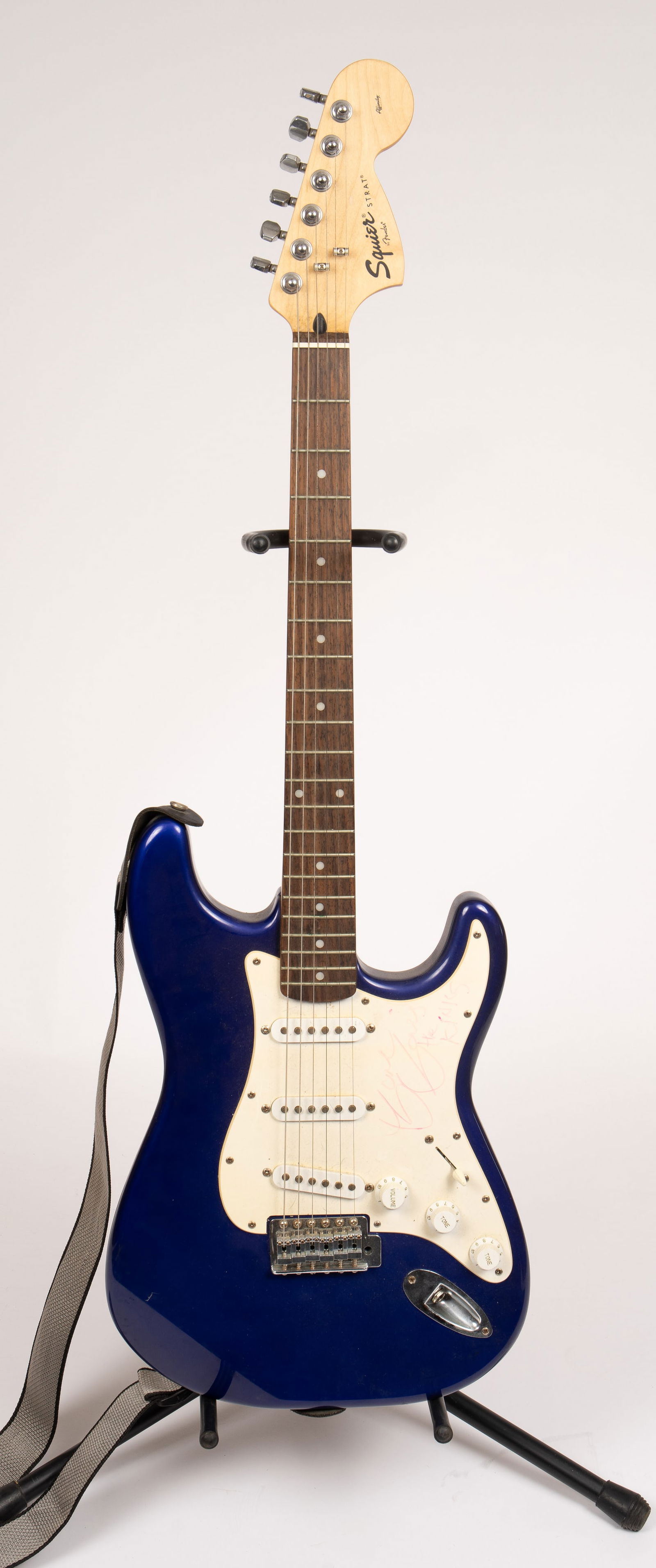 Squier Strat Guitar sgd. by The Kinks' Dave Davies (1 of 7)