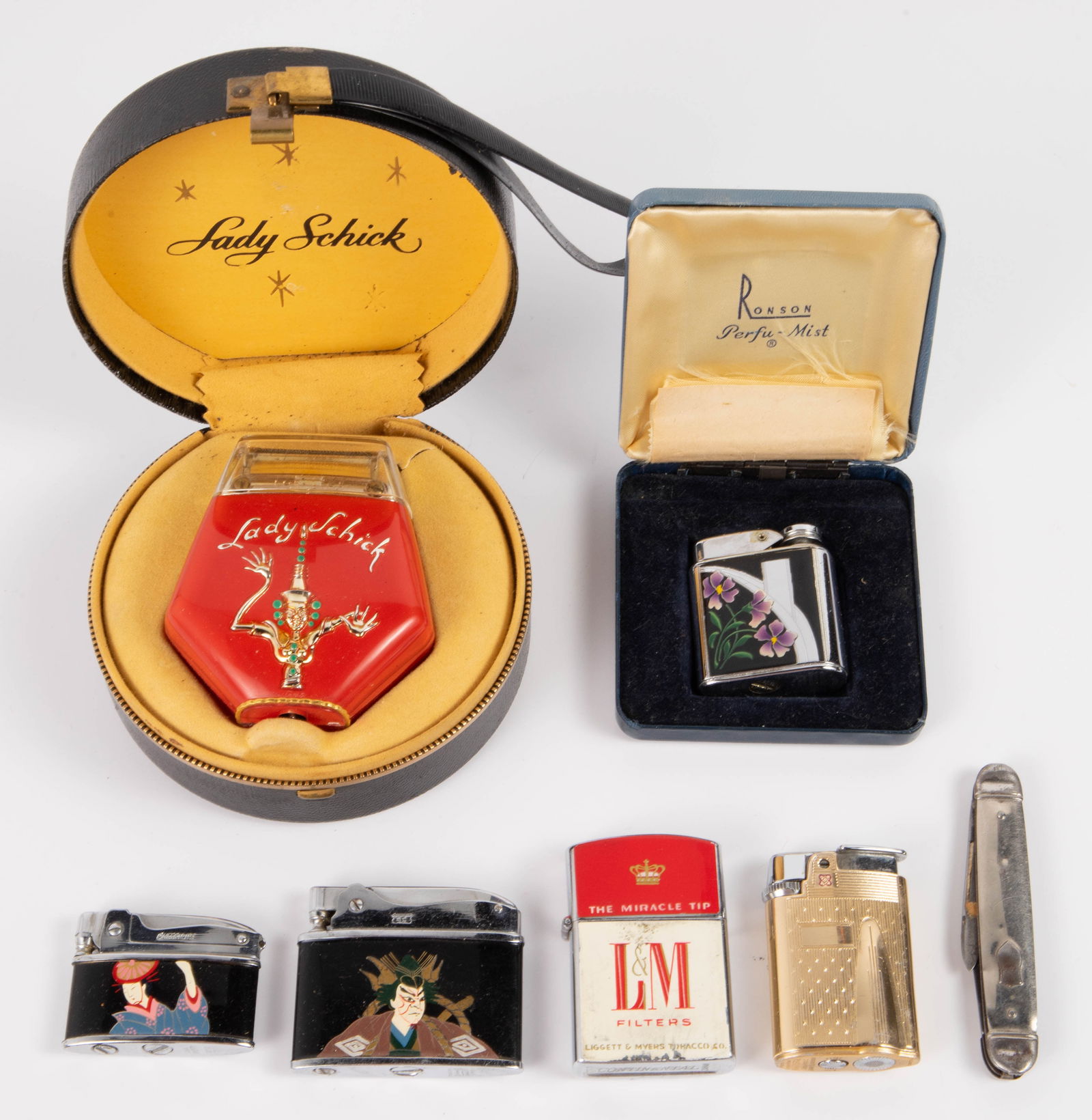 Lot: Vintage Lighters, Lady Schick, etc. (1 of 10)