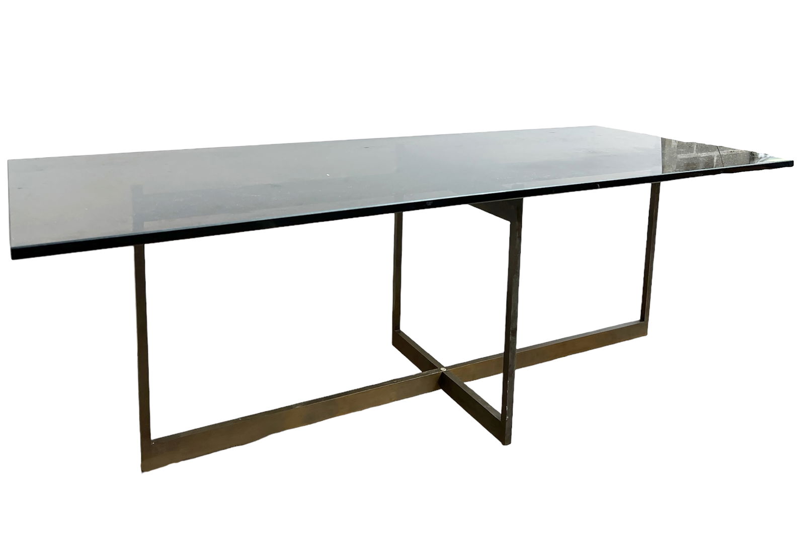 Modern Rectangular Glass Top Coffee Table. (1 of 1)