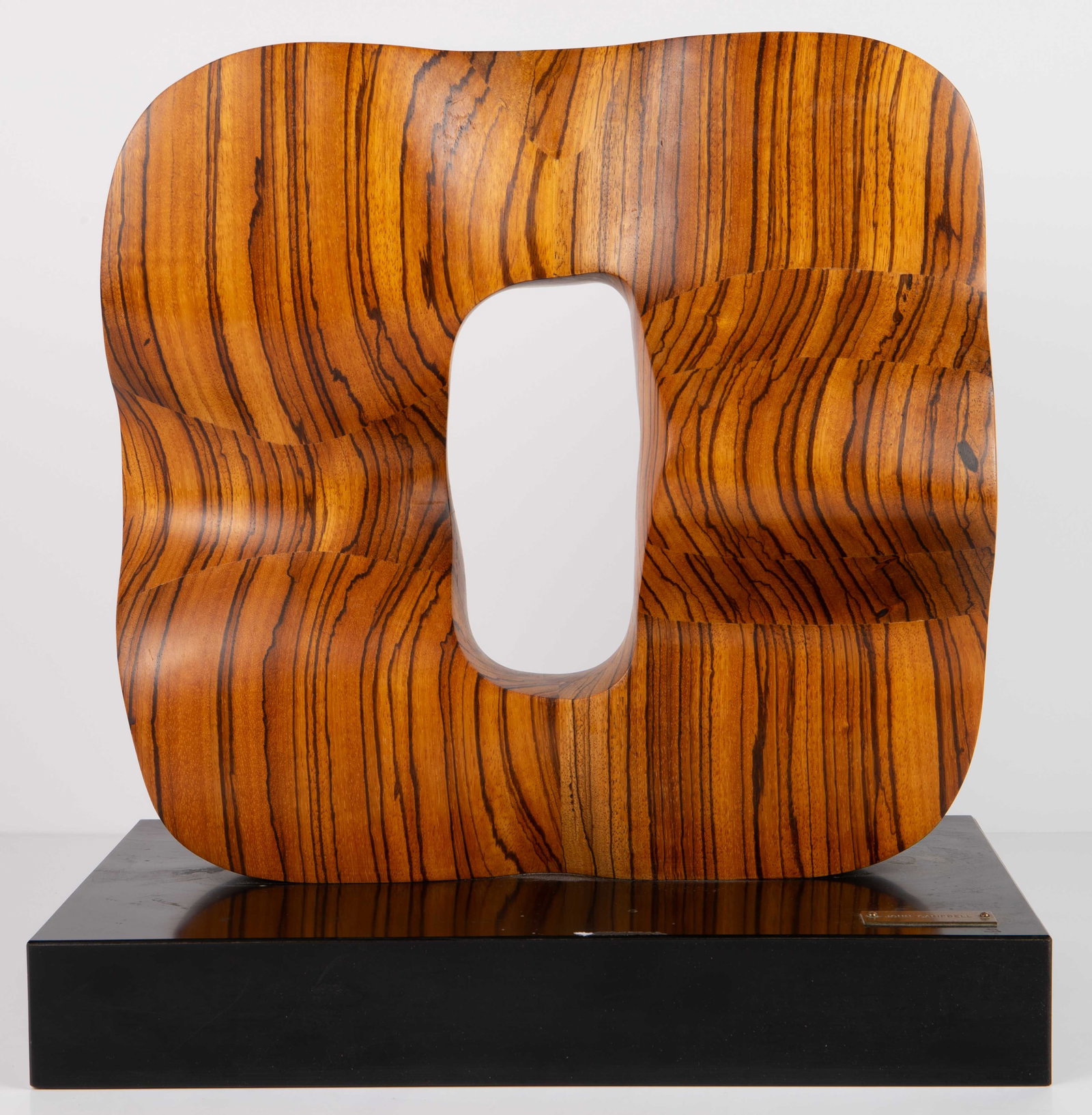 John Campbell Carved Wood Abstract Sculpture. (1 of 8)