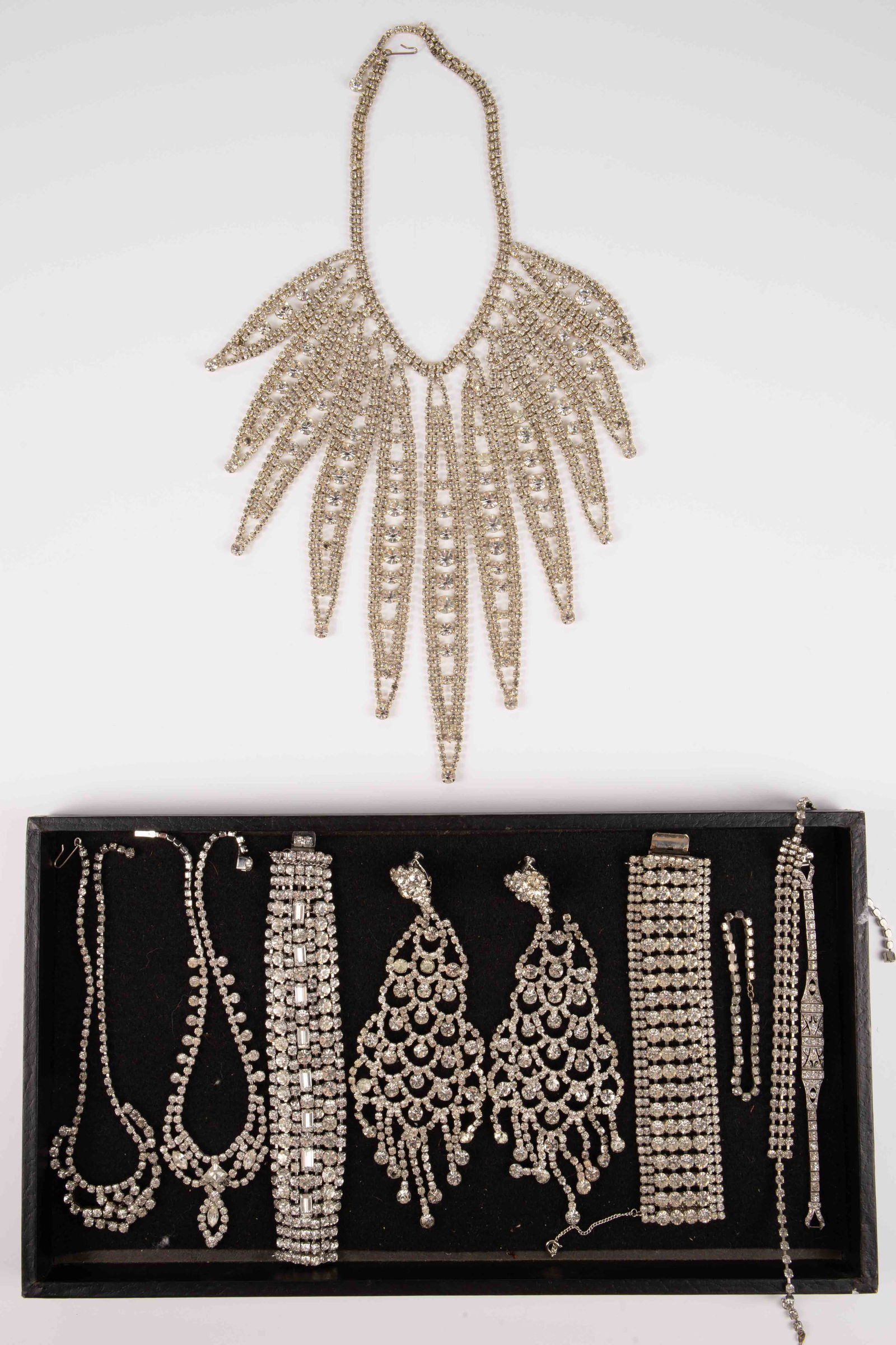 Lot of Rhinestone Costume Jewelry - Show Pieces. (1 of 3)