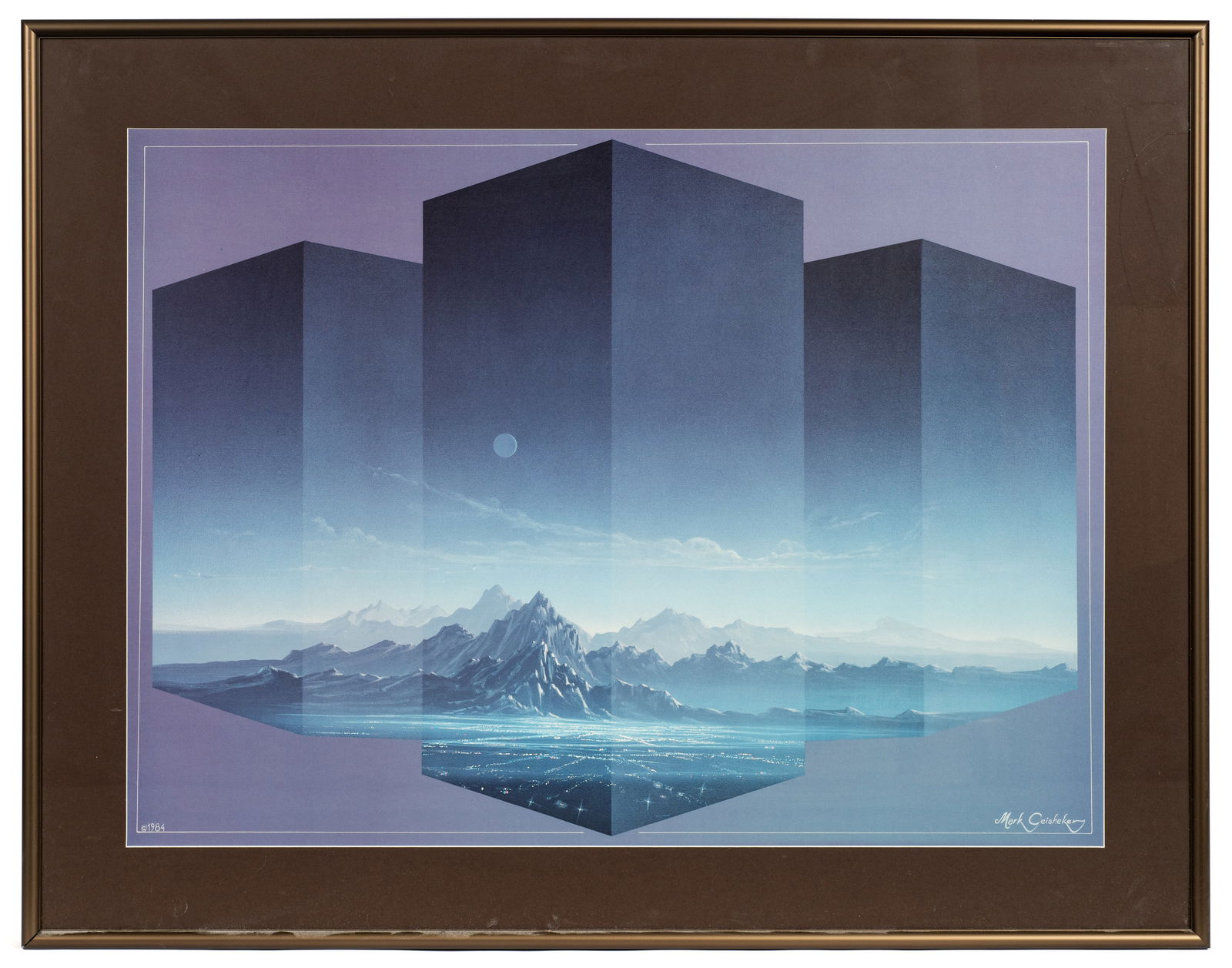 "Metro Tripartite", Print by Mark Geisheker. (1 of 7)