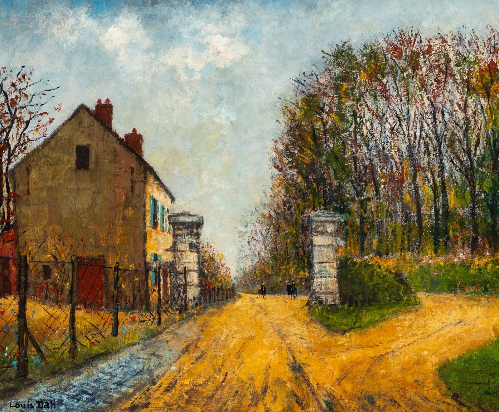 Impressionist Pastoral Scene, Louis Dali. (1 of 5)