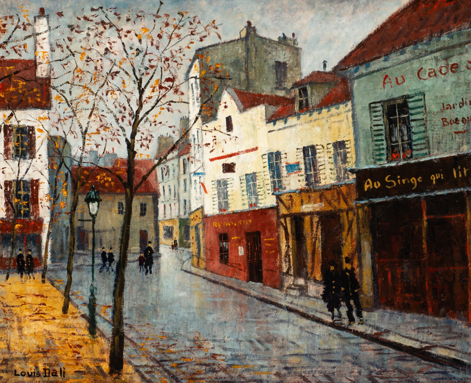 Impressionist Street Scene, Louis Dali. (1 of 5)