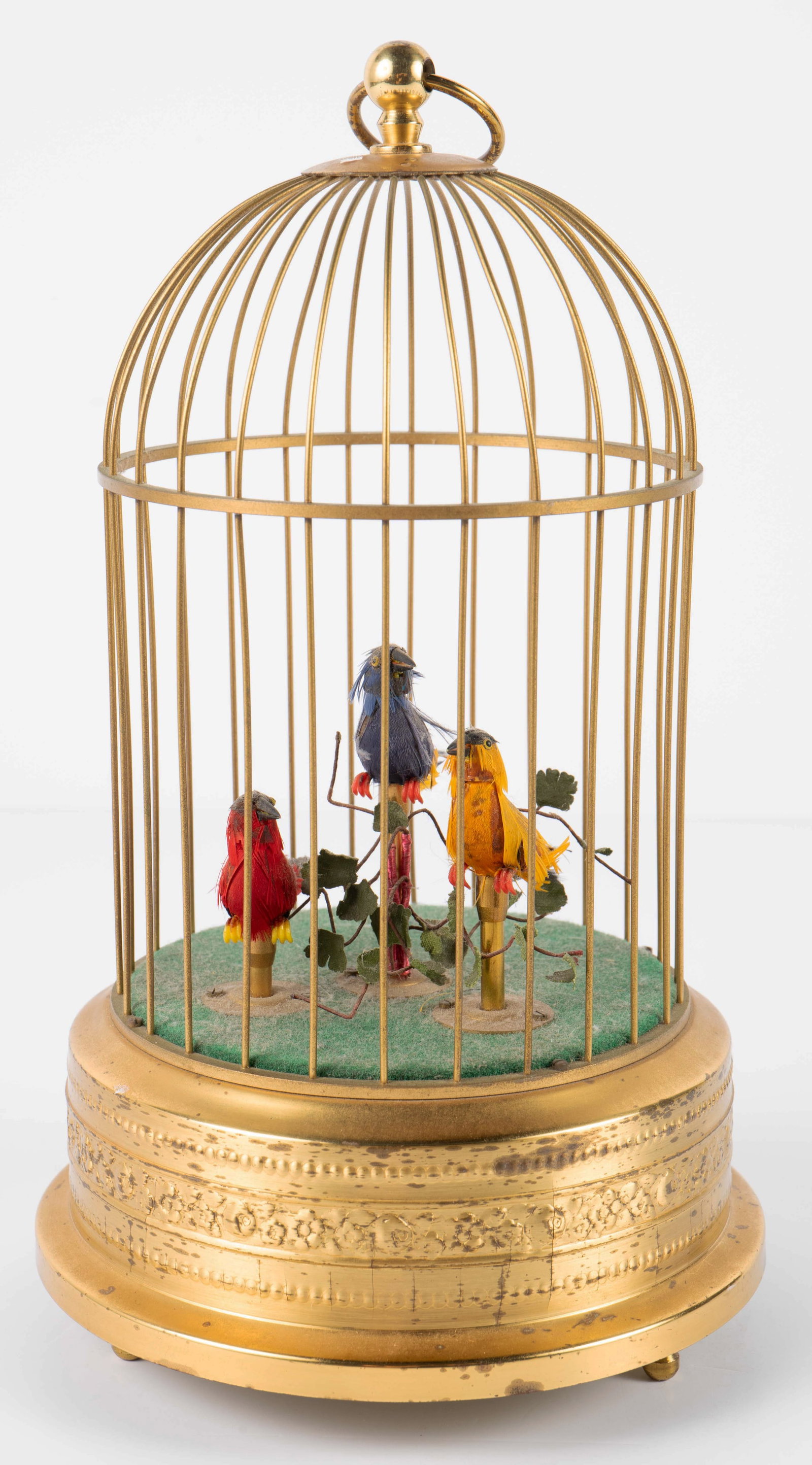 Mechanical Singing 3 Bird Cage - West Germany. (1 of 5)