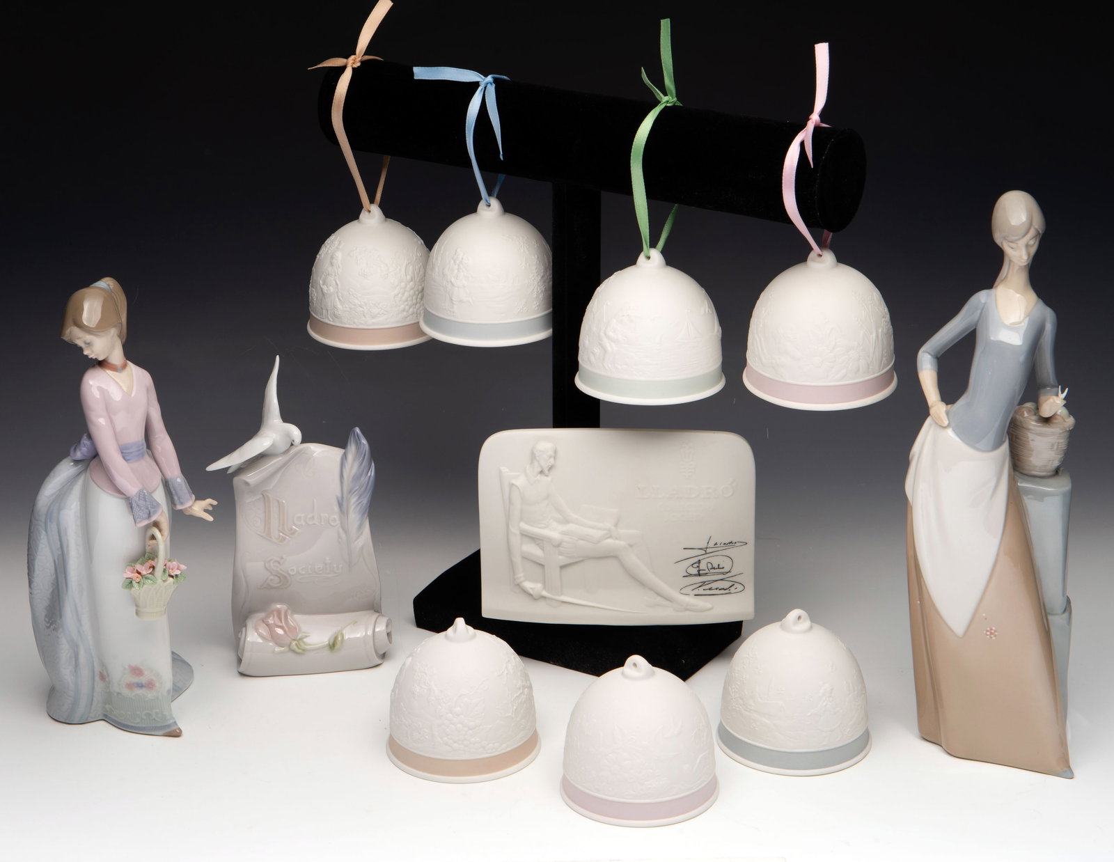 Lot of Lladro Bells (7), Figurines (2), & More (2) (1 of 19)