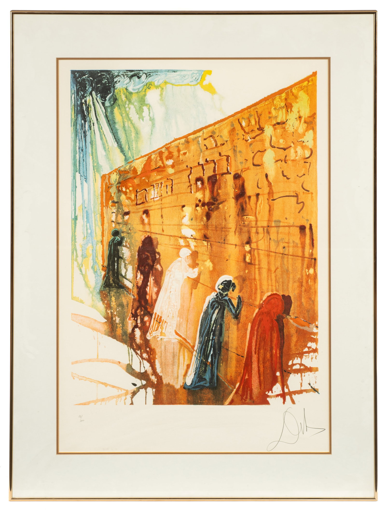 The Wailing Wall, Dali Signed Lithograph. (1 of 6)