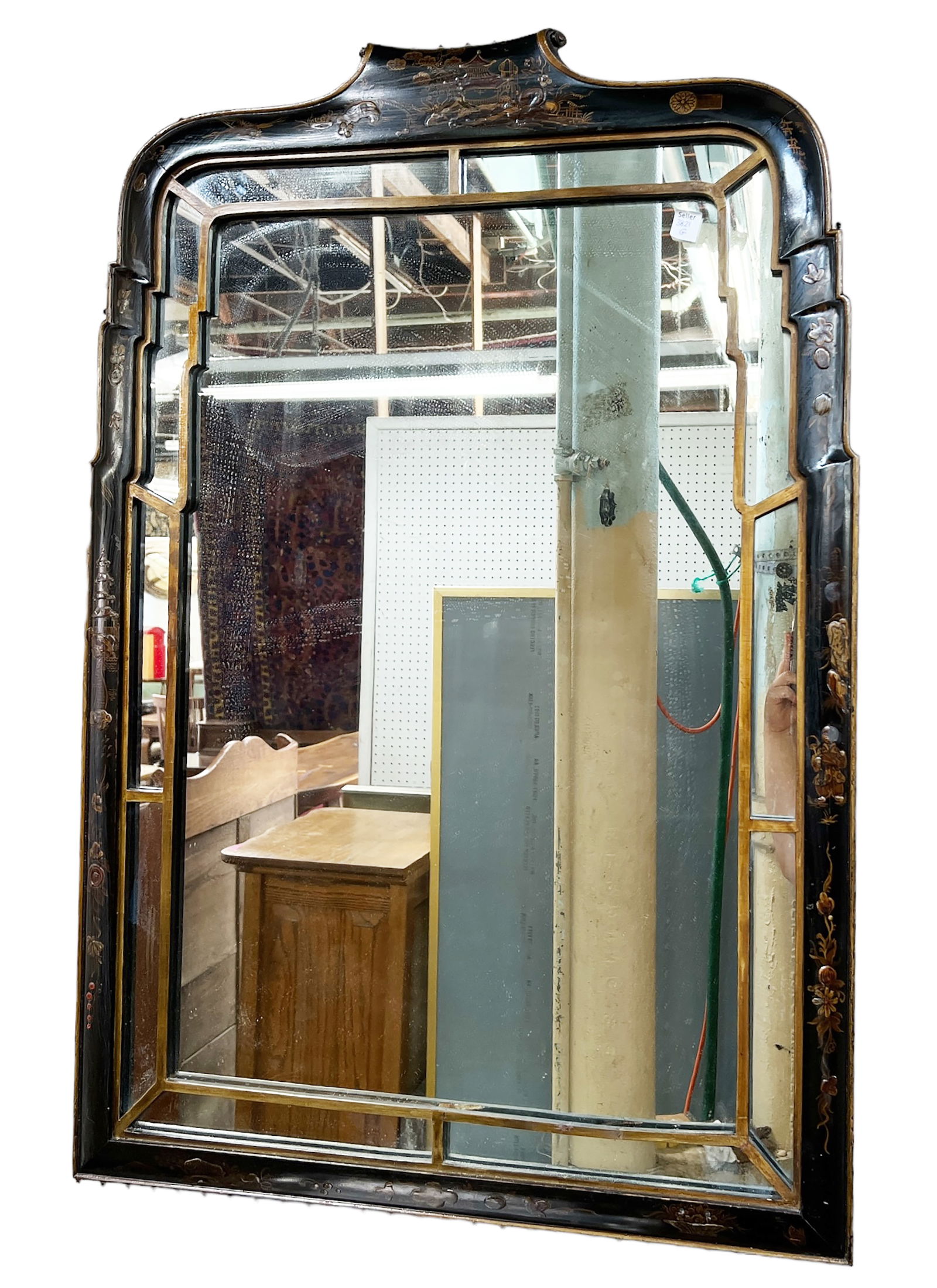 Chinese Style Chinoiserie Mirror. (1 of 2)