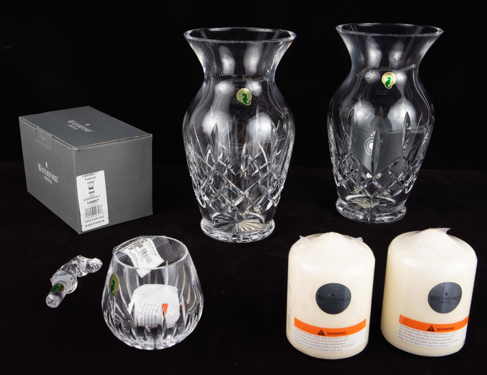 Lot of 5 Waterford Crystal Items - Vases, Etc. (1 of 5)