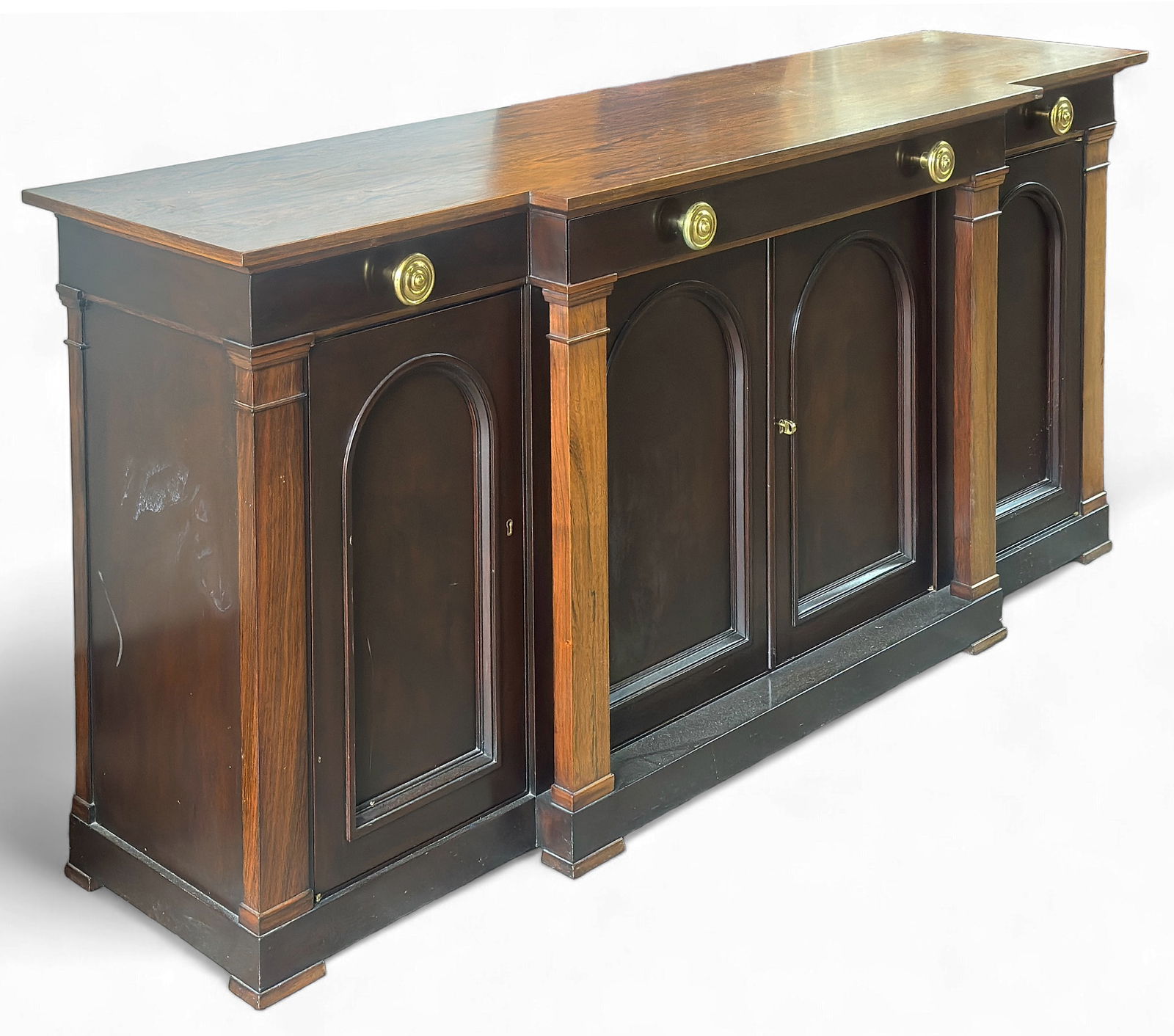 Ebonized Wood & Rosewood Dunbar Credenza. (1 of 4)