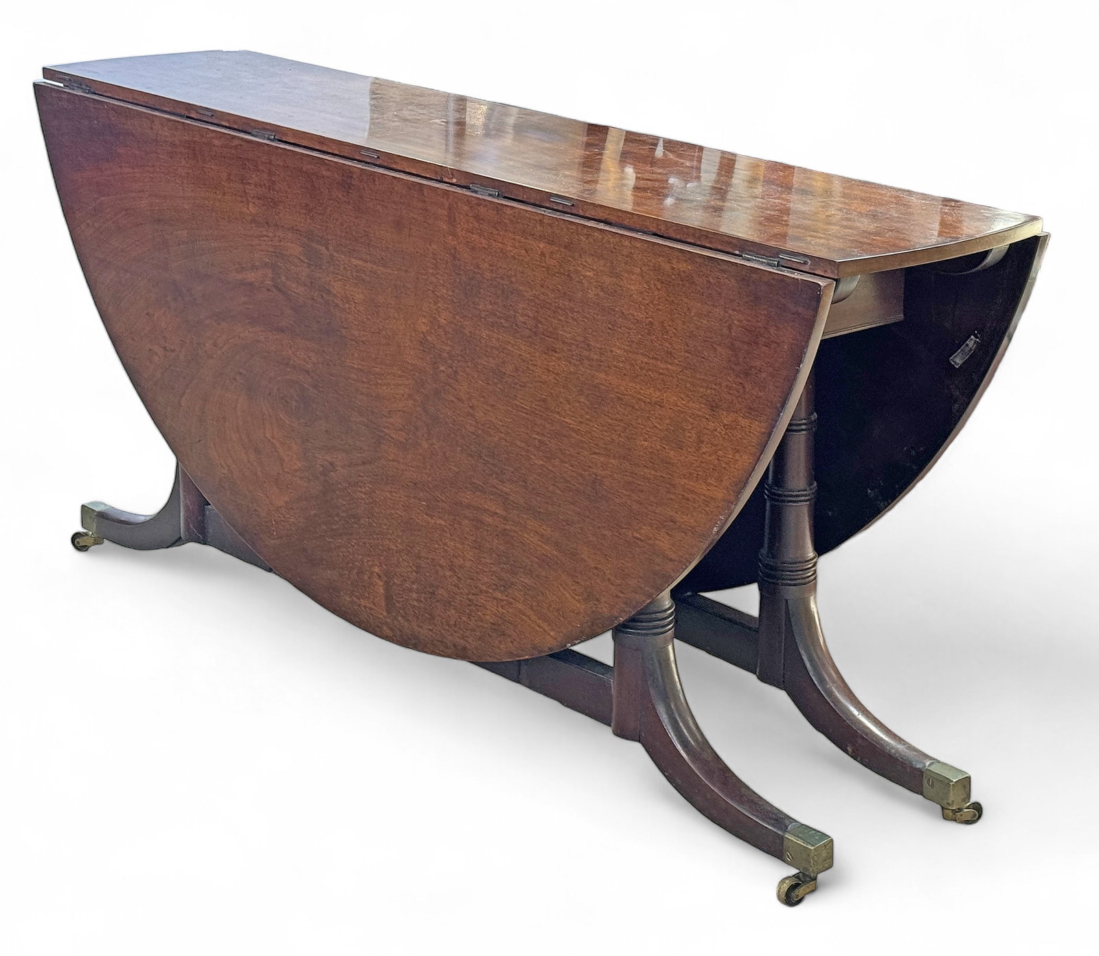 Large Antique Dropleaf Gateleg Table. (1 of 1)