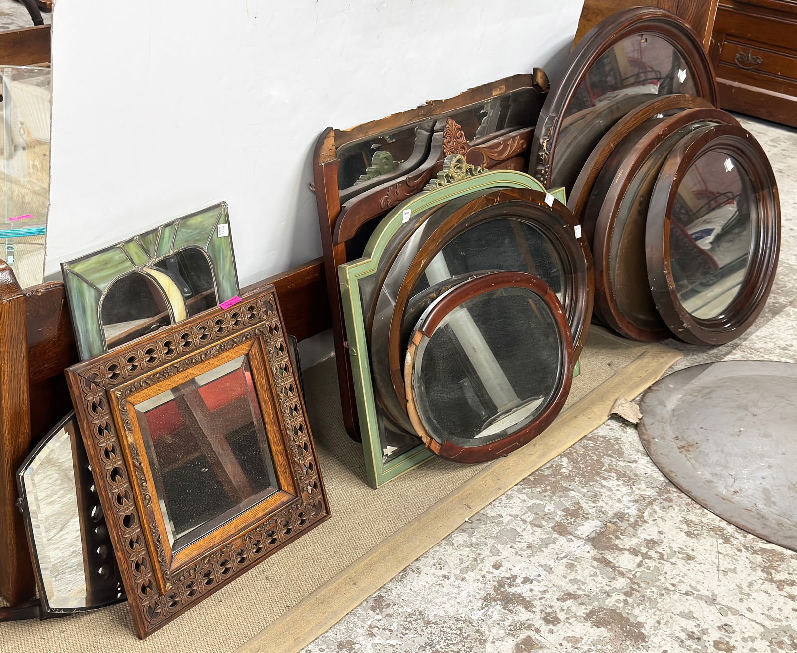 Large Lot of Vintage Wall Mirrors, etc. (1 of 1)