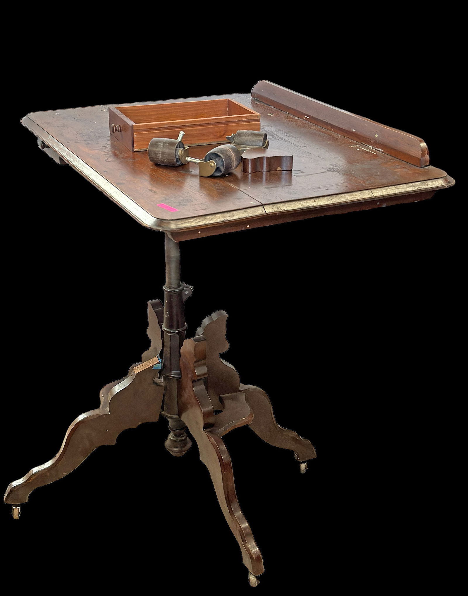 Unusual Victorian Adjustable Table. (1 of 1)