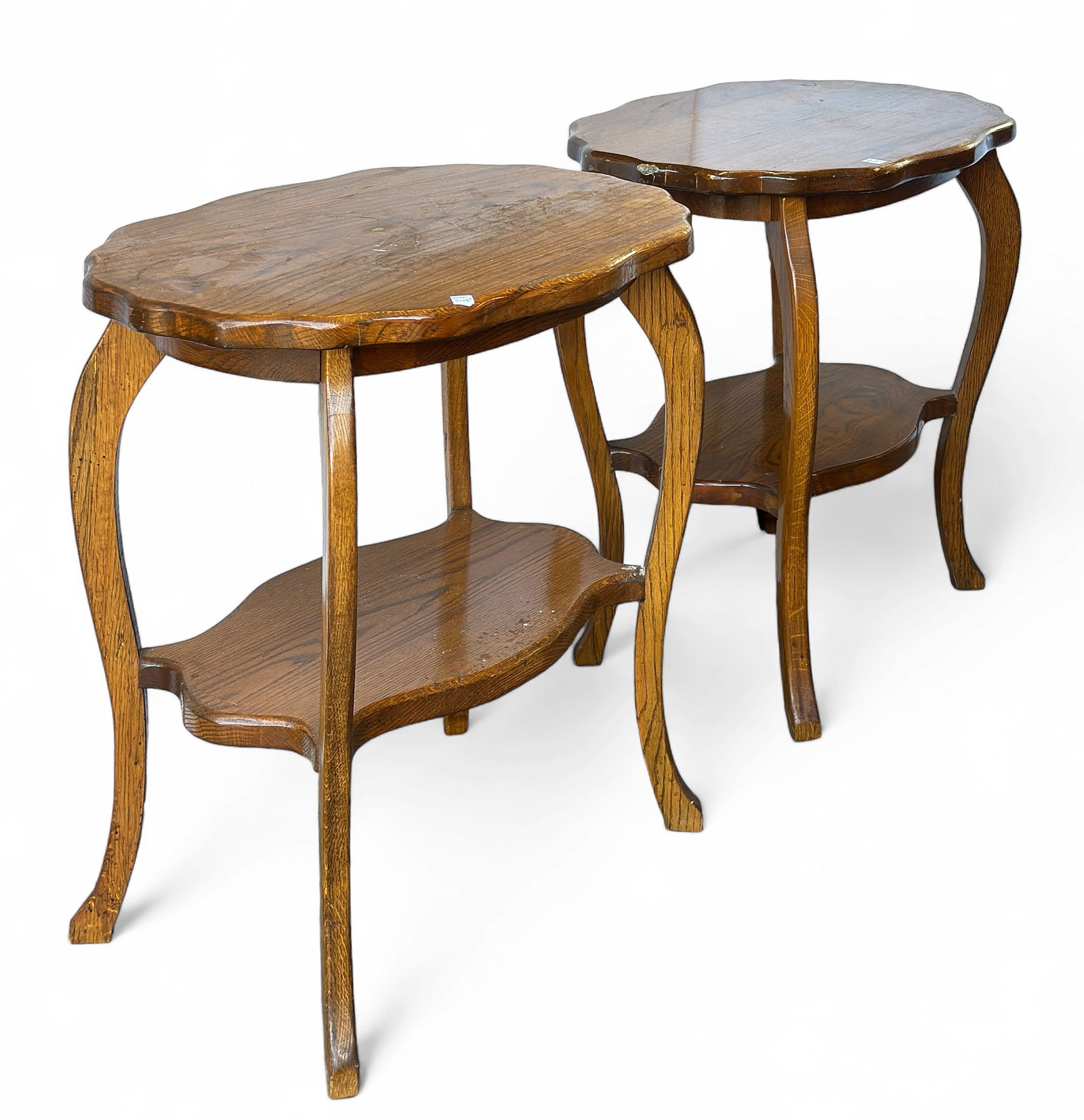 Pair of Oak Side Tables. (1 of 1)