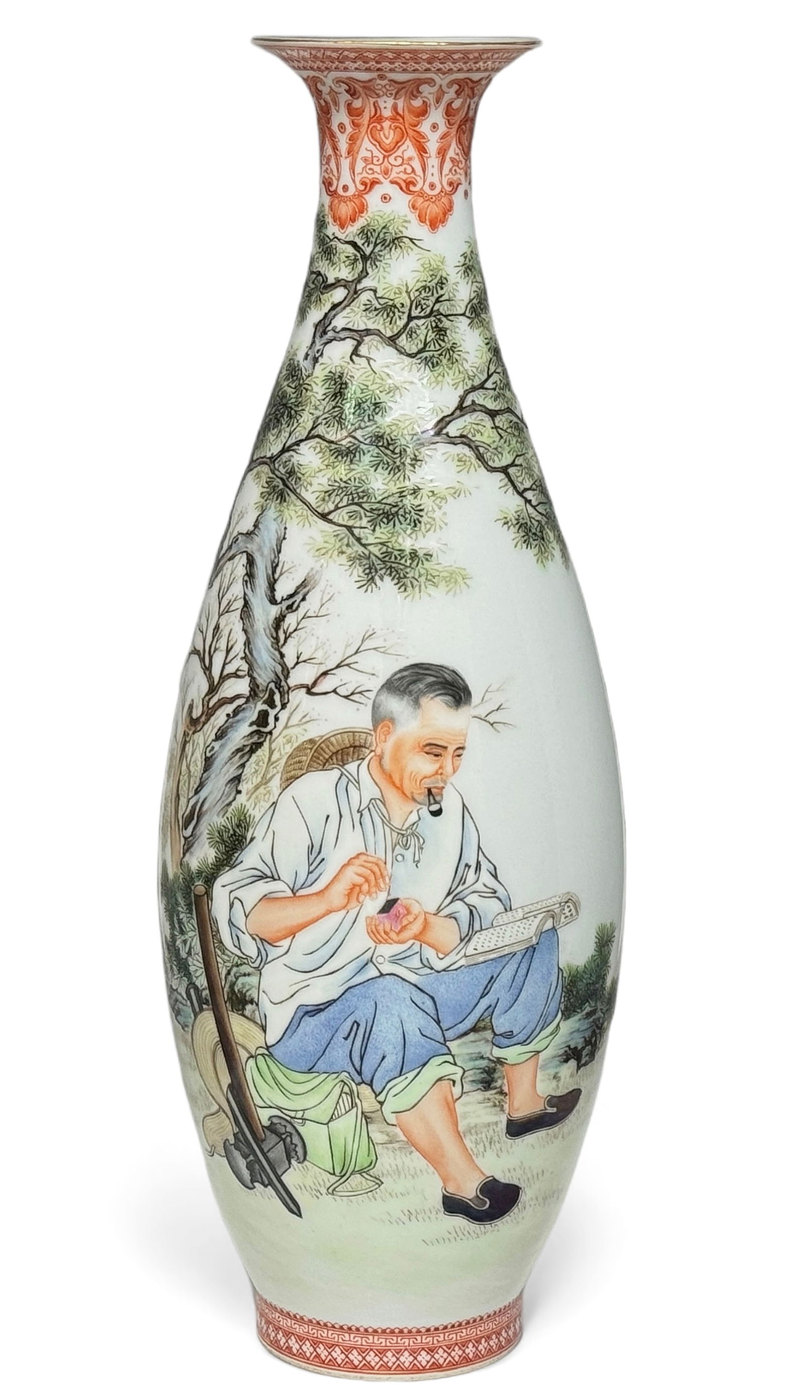 Chinese Egg Shell Porcelain Vase sgd Zhang Wenchao (1 of 10)