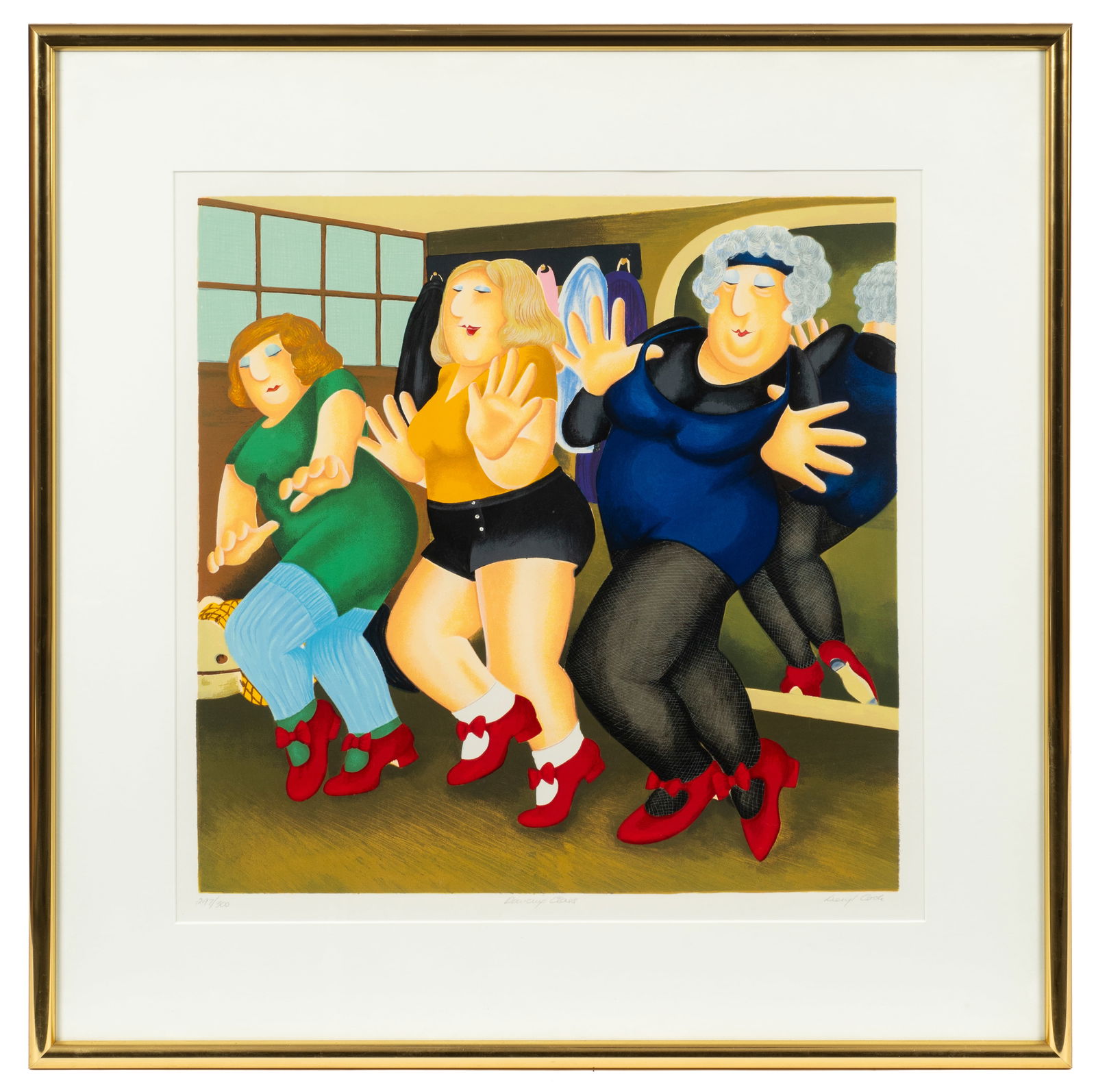Dancing Class, sgd. Silkscreen by Beryl Cook. (1 of 6)