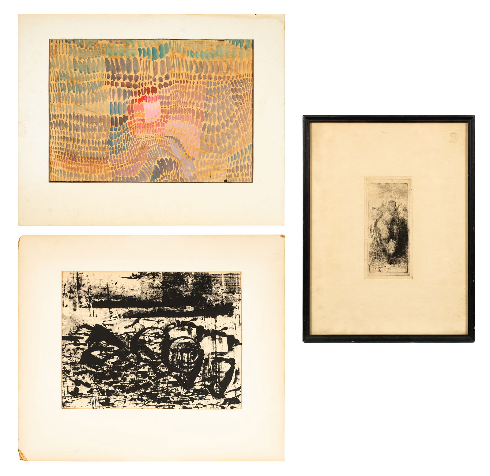 3 Pc. Lot of Artwork - C. T. Webber, etc. (1 of 15)