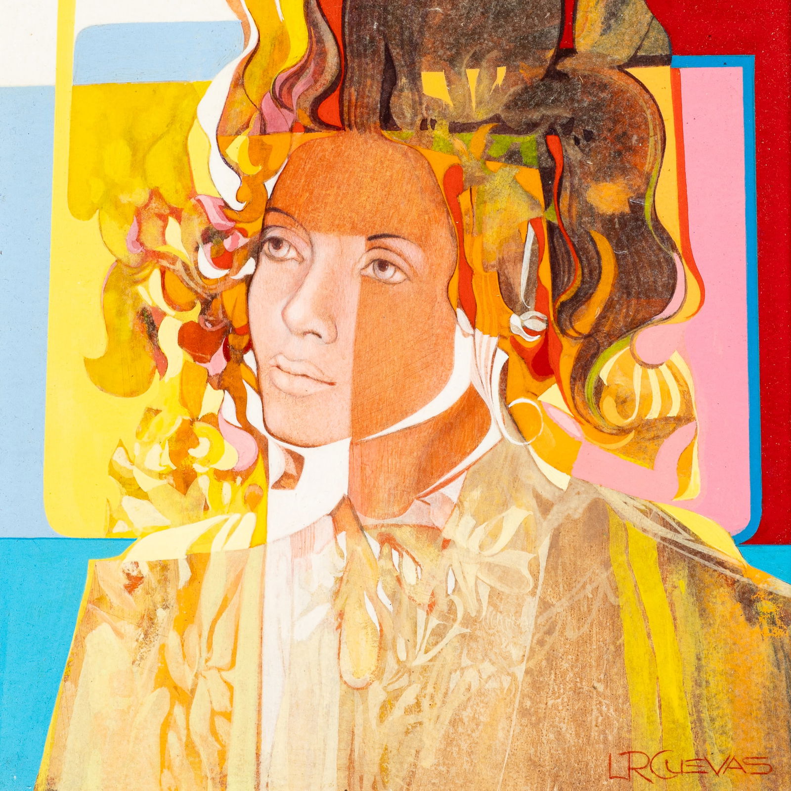 Abstract Painting of a Woman by Luis R. Cuevas. (1 of 5)