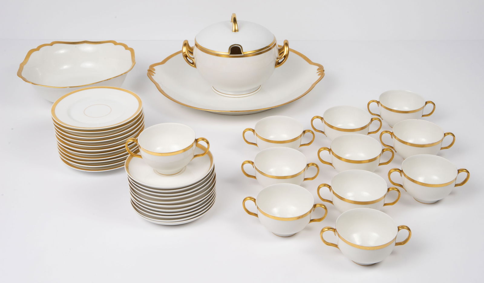 Limoges France Gilded China- Partial Set. (1 of 8)