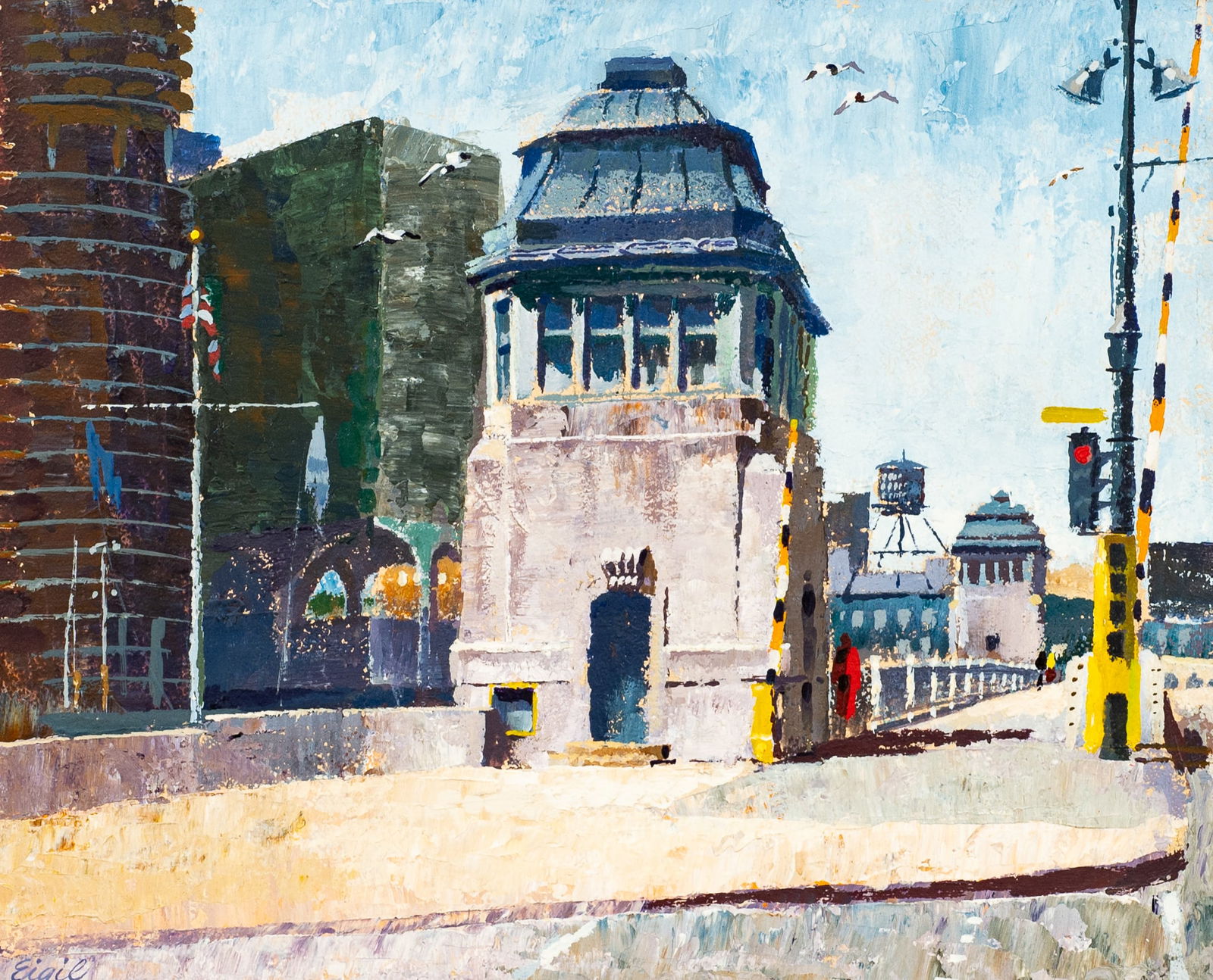 Bridge Over Chicago River, Eigil Rasmussen. (1 of 5)