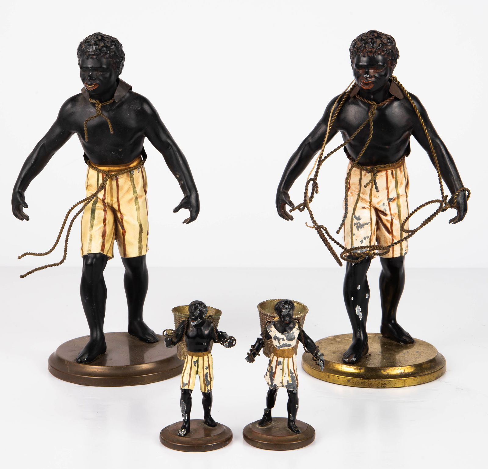 Lot of 4 Cast Metal Blackamoor Figures. (1 of 6)