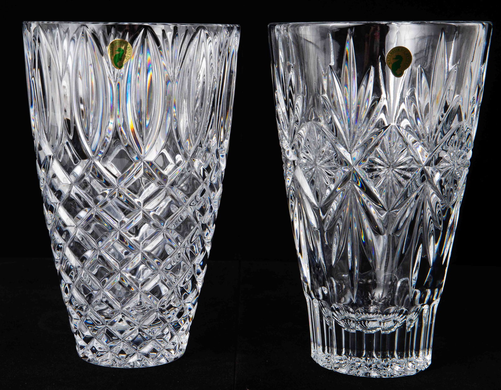 Lot of Two Waterford 10" Vases w/ Original Boxes. (1 of 7)
