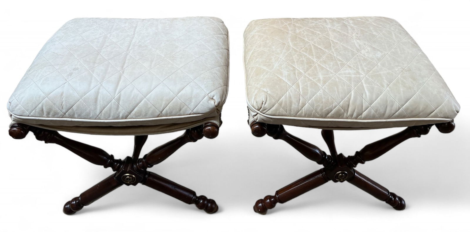 Pair of Lillian August X Form Benches. (1 of 4)