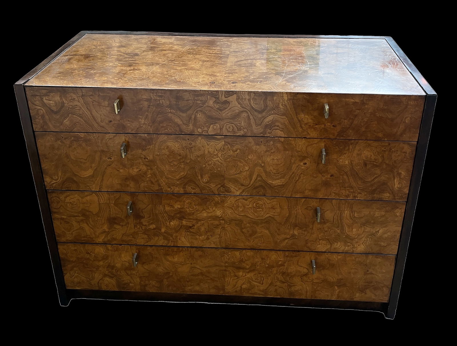 Century Burled Walnut Chest. (1 of 3)