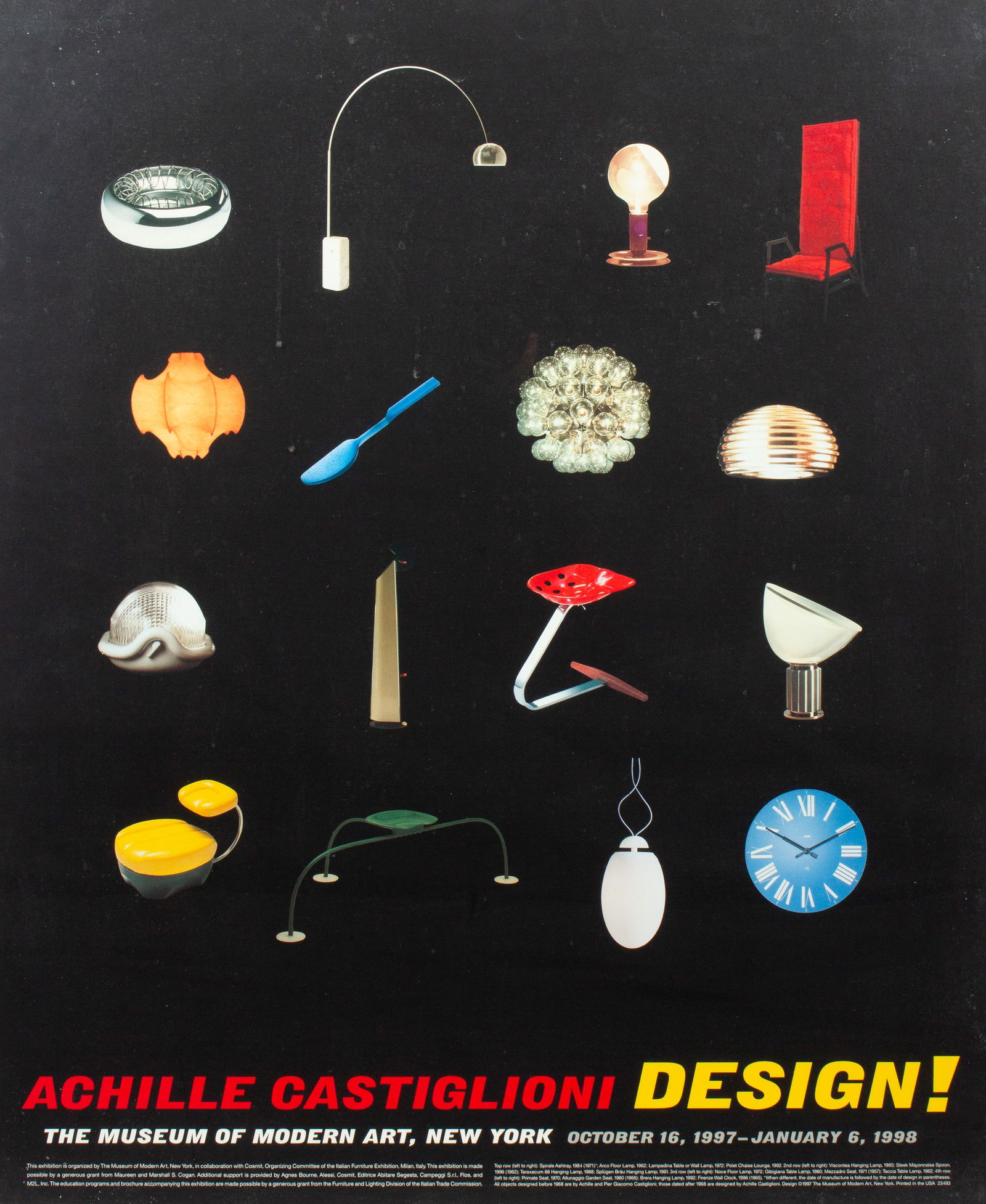 Achille Castiglioni / Design! Poster for MoMA, NY. (1 of 5)