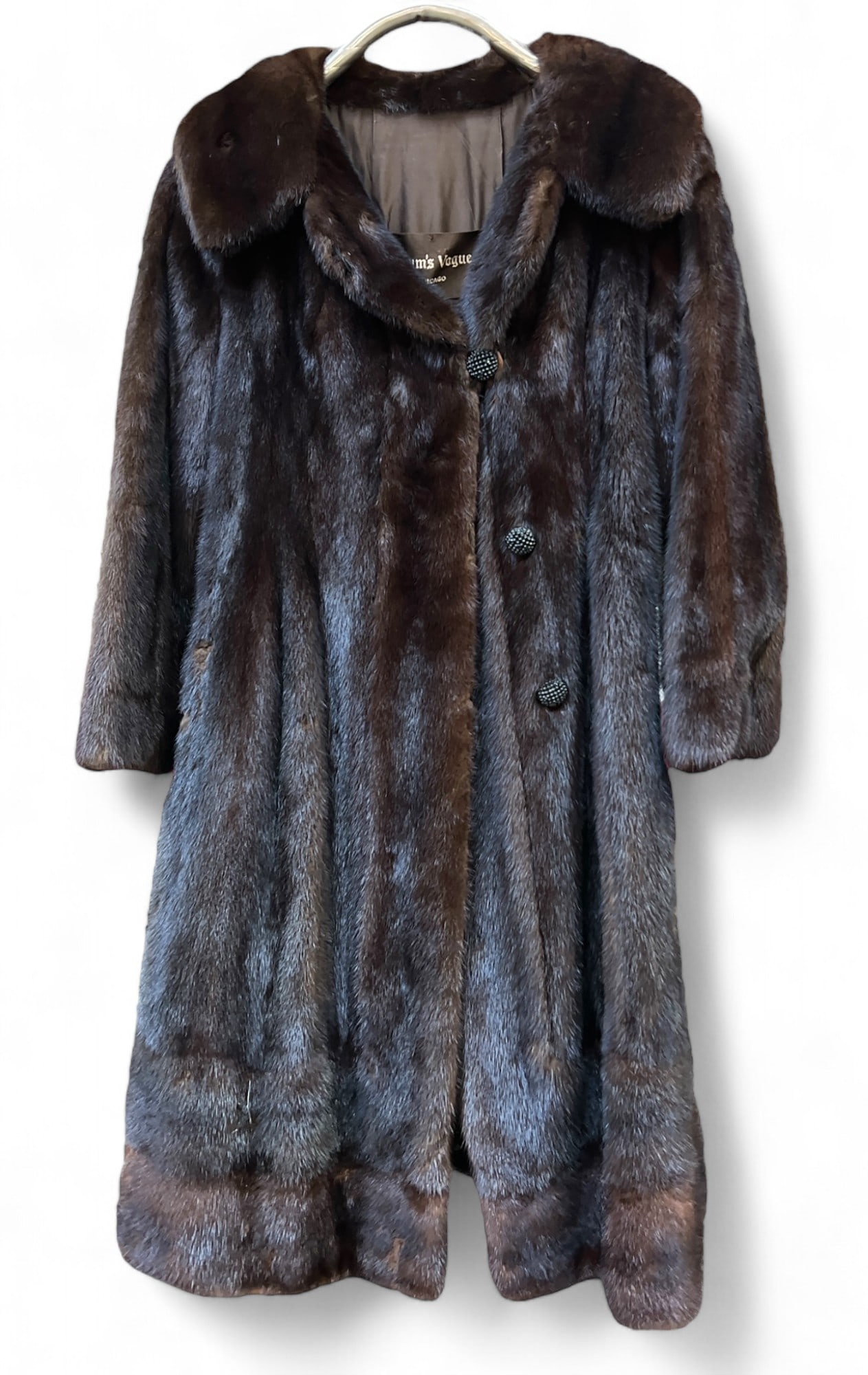 Dark Brown Mink Blum's Vogue Fur Jacket. (1 of 5)