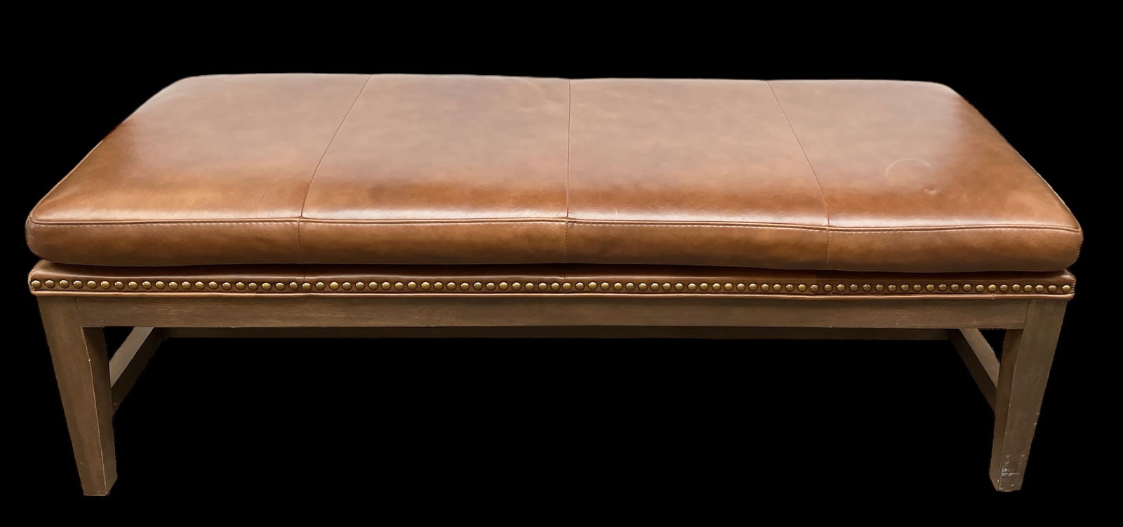 Leather Upholstered Bench. (1 of 2)