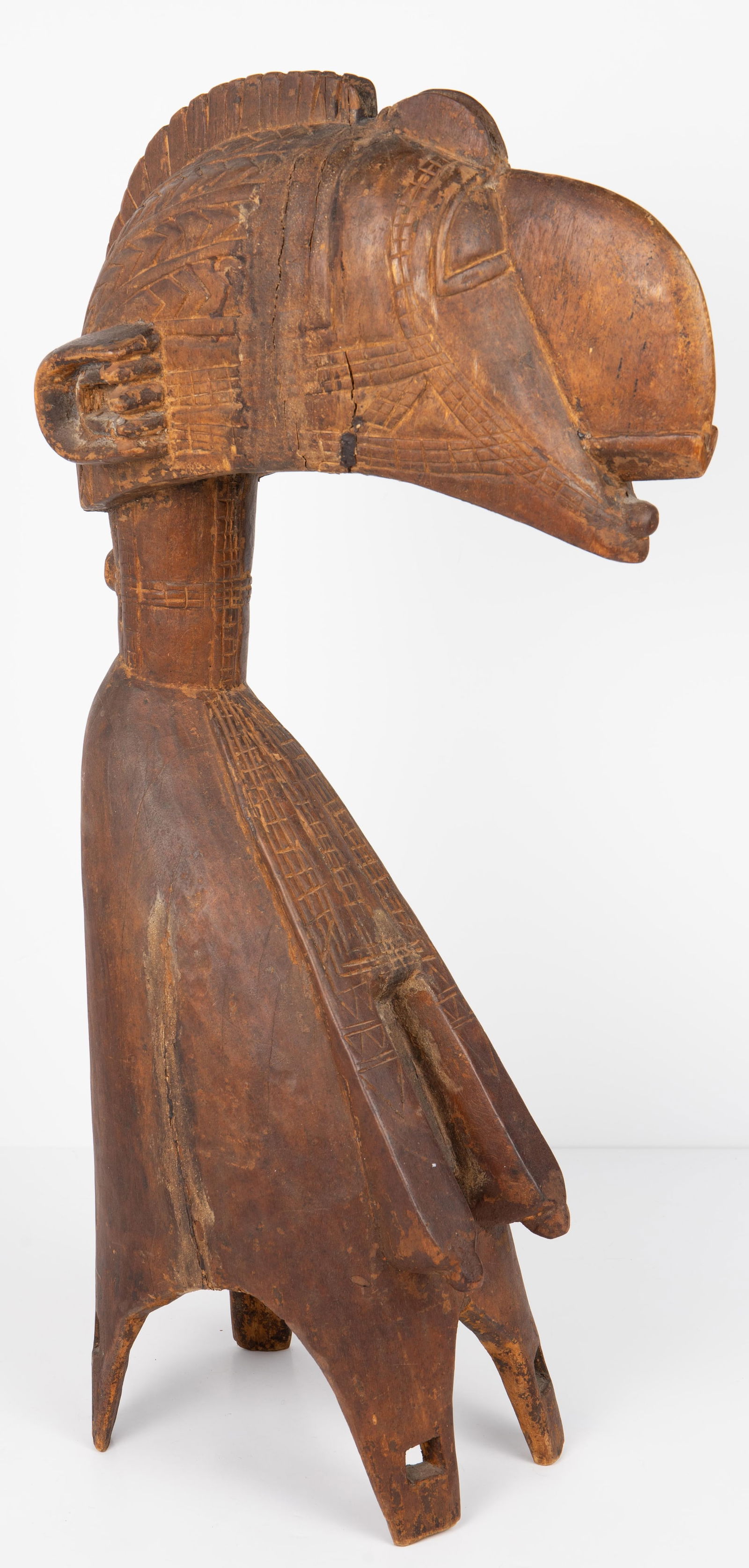 African Baga Carved Wood Nimba Headdress. (1 of 5)