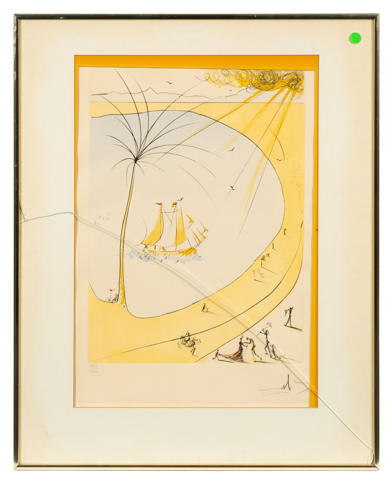 Hommage a Picasso, Salvador Dali Etching. (1 of 6)