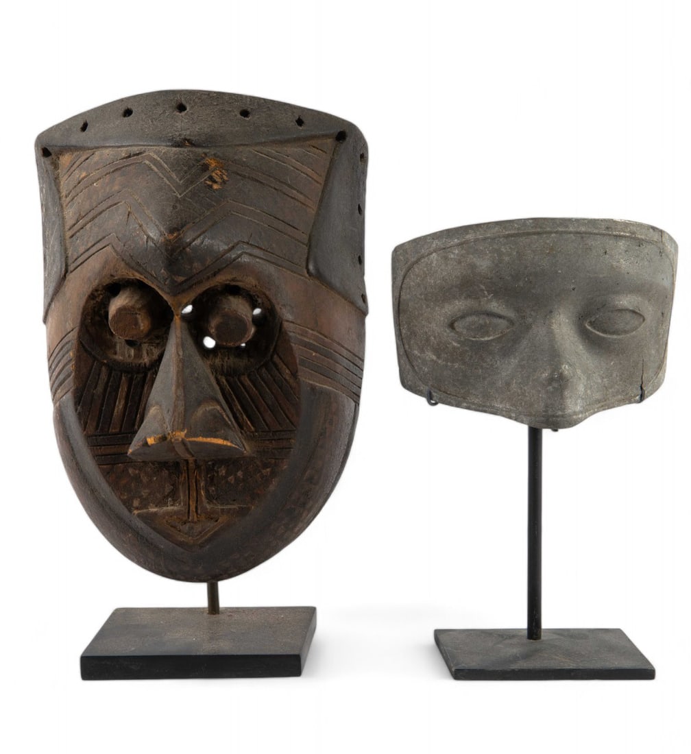 African Kuba Bushongo Mask & Theater Mask Mold. (1 of 2)