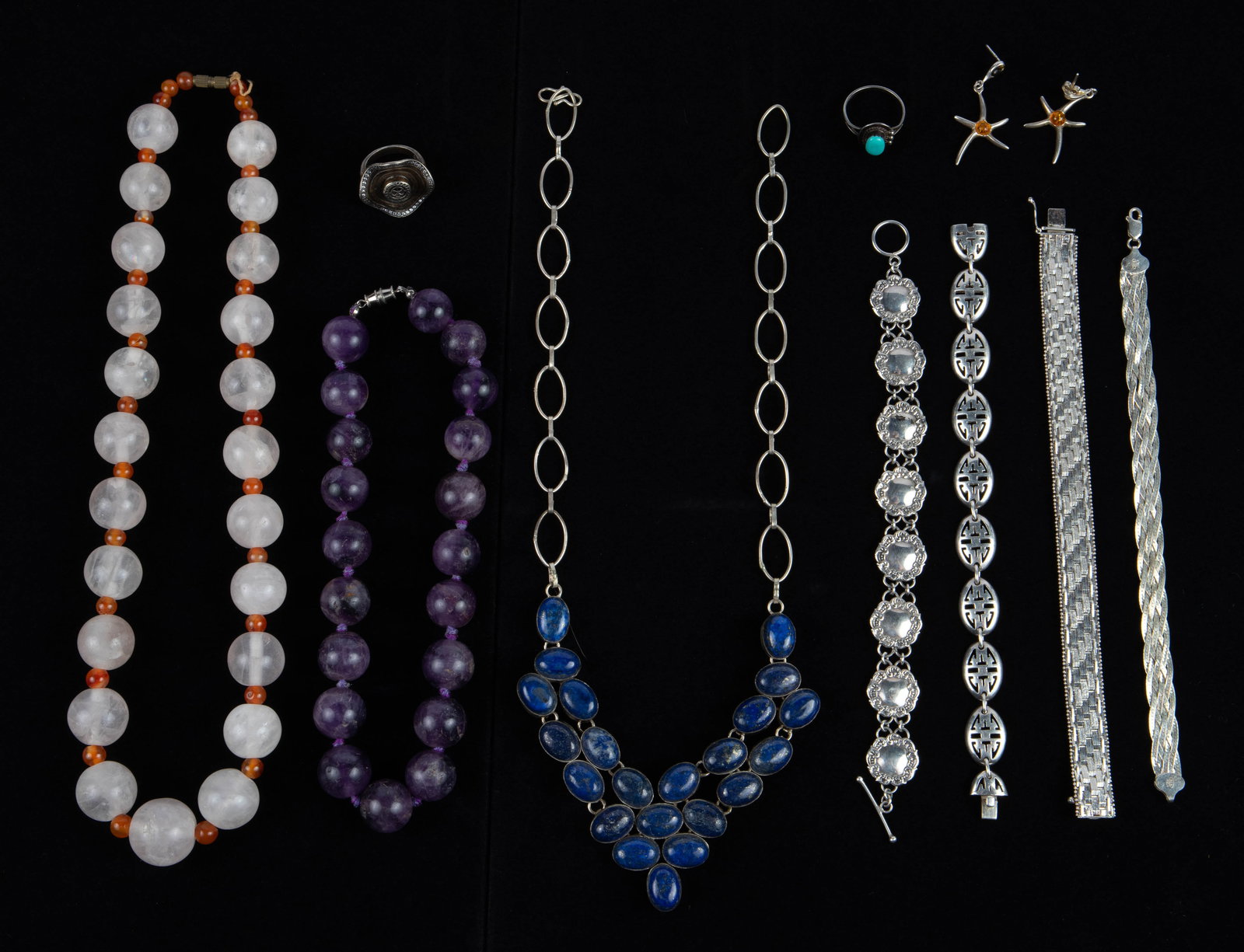 Sterling & Gemstone Jewelry - Lapis, Amethyst, Etc (1 of 6)