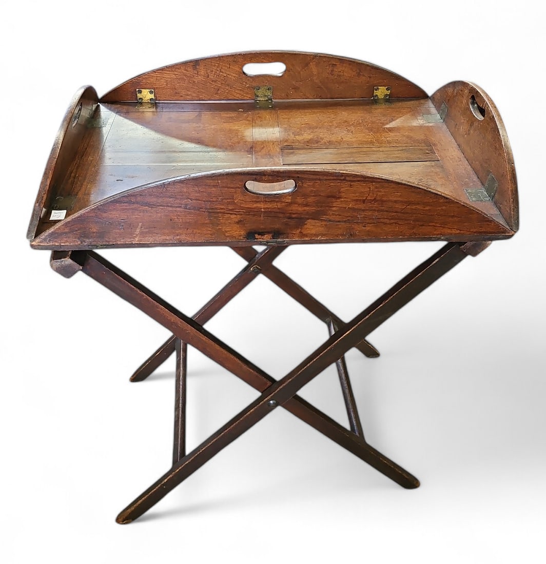 Federal Period Butler's Tray Table with Stand. (1 of 4)