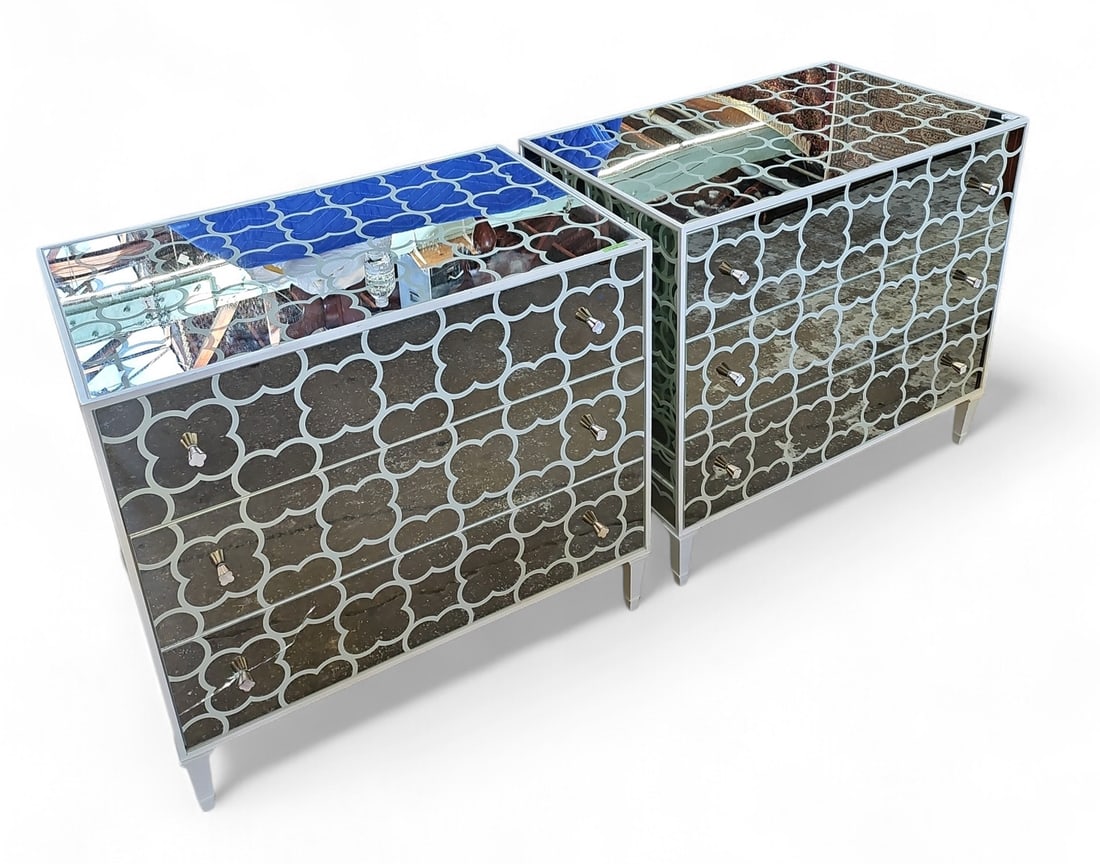 Pair of Caracole Mirrored Chests. (1 of 2)