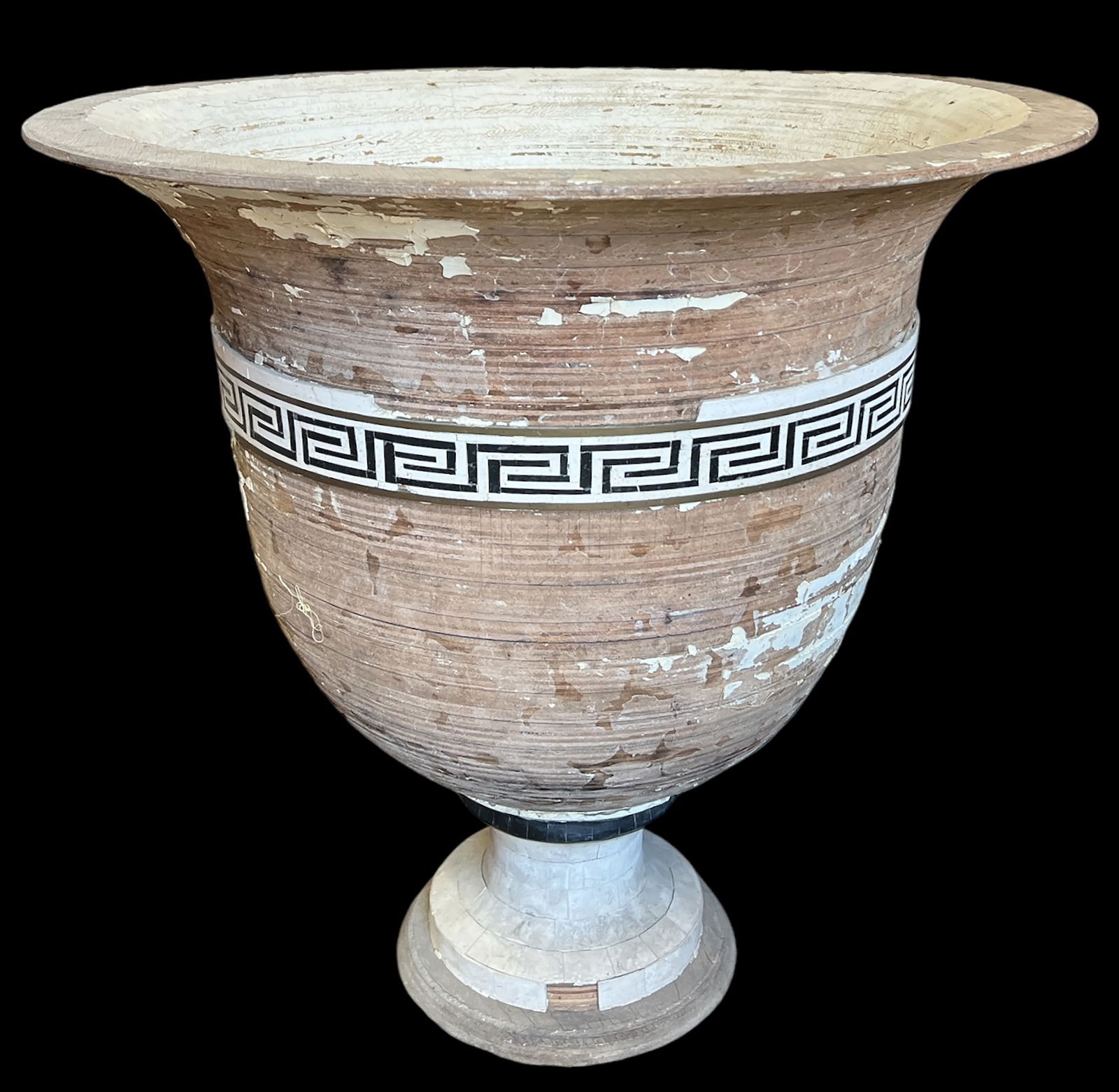 Large Plaster Planter or Urn. (1 of 2)