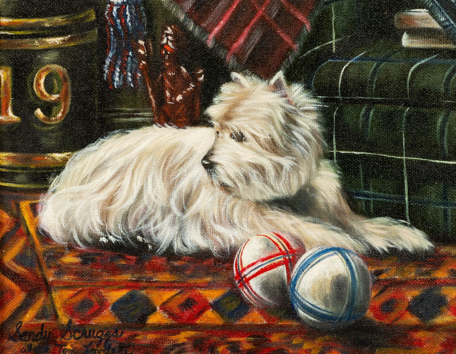 West Highland Terrier, Work by Sandy Scruggs. (1 of 5)