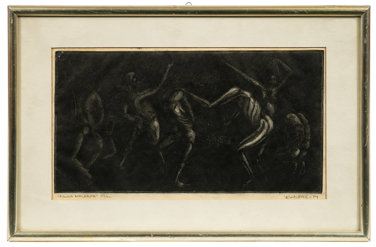 "Danza Macabra", Etching by E. Lipshitz. (1 of 6)