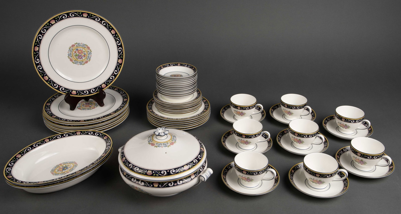 Wedgwood "Runnymede" 54 Pc. China Set. (1 of 4)