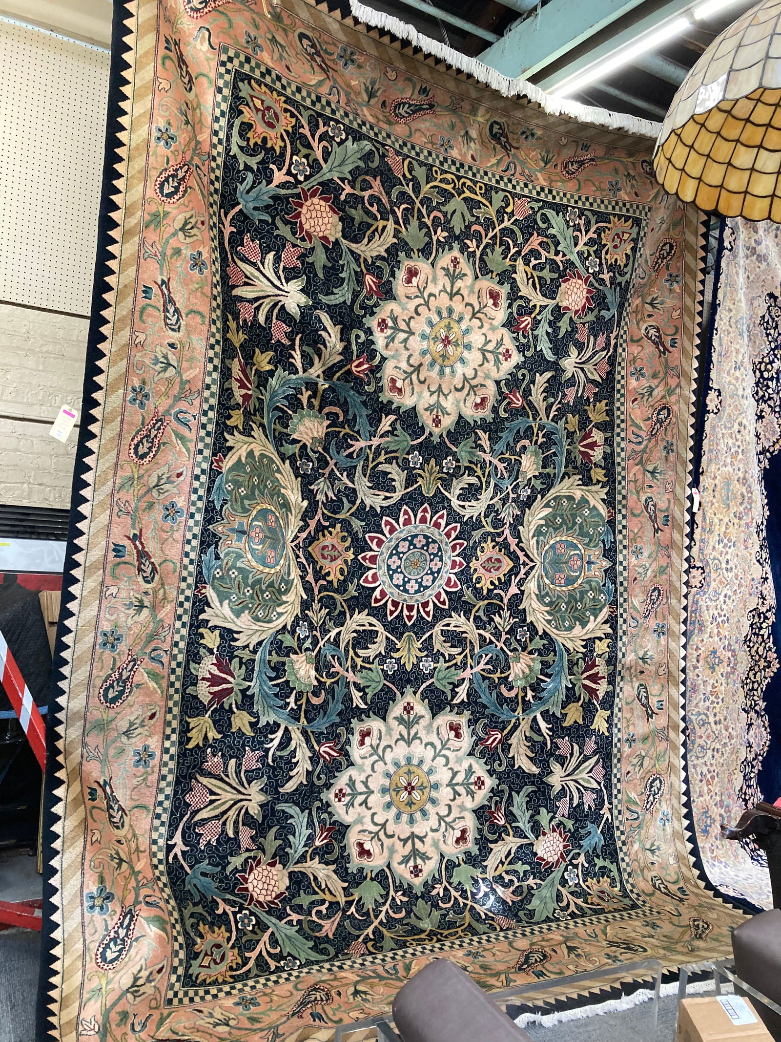 10' x 13' 10" William Morris Design Rug. (1 of 2)