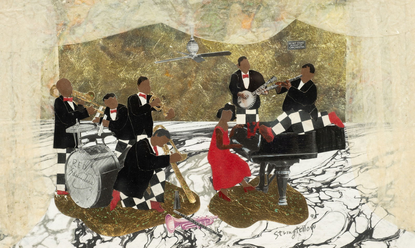 "Red Saunders", Allen Stringfellow Collage. (1 of 6)