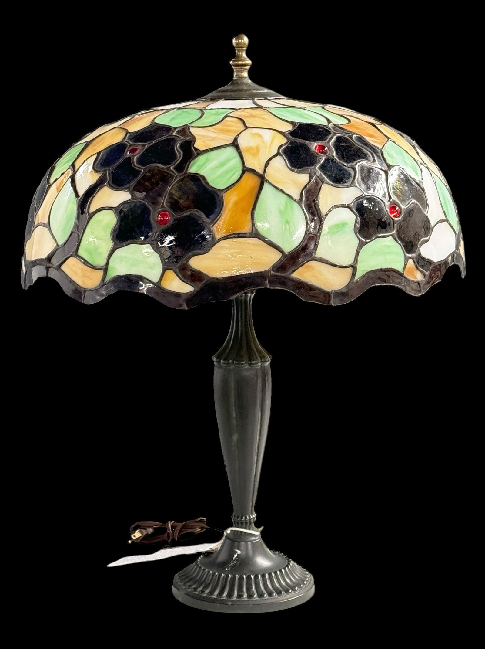 Chicago Mosaic Leaded Stained Glass Lamp. (1 of 4)