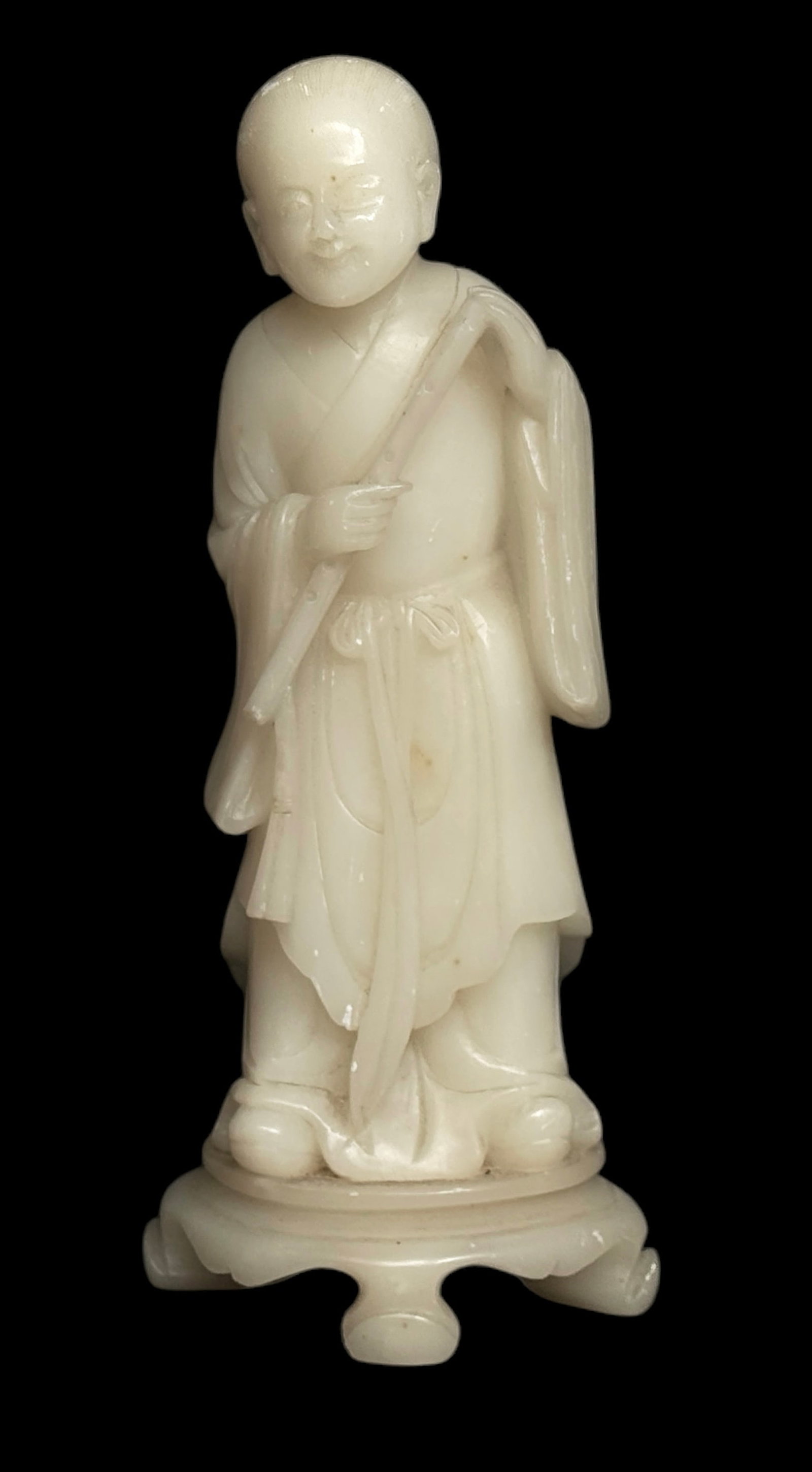 Chinese Soapstone Carving of Standing Man. (1 of 3)