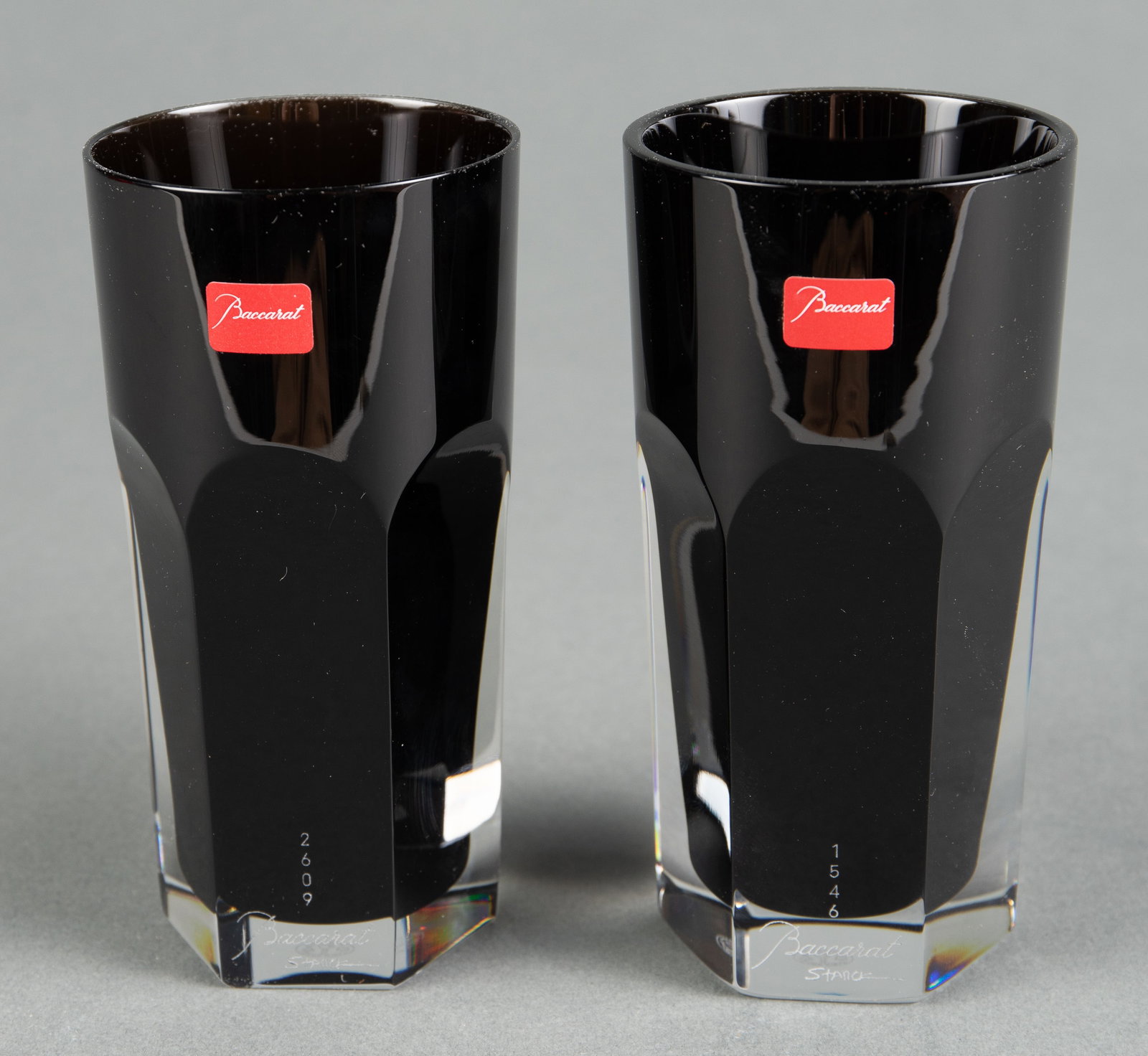 Baccarat Sgd. Starck Darkside Black Angel Glasses. (1 of 5)