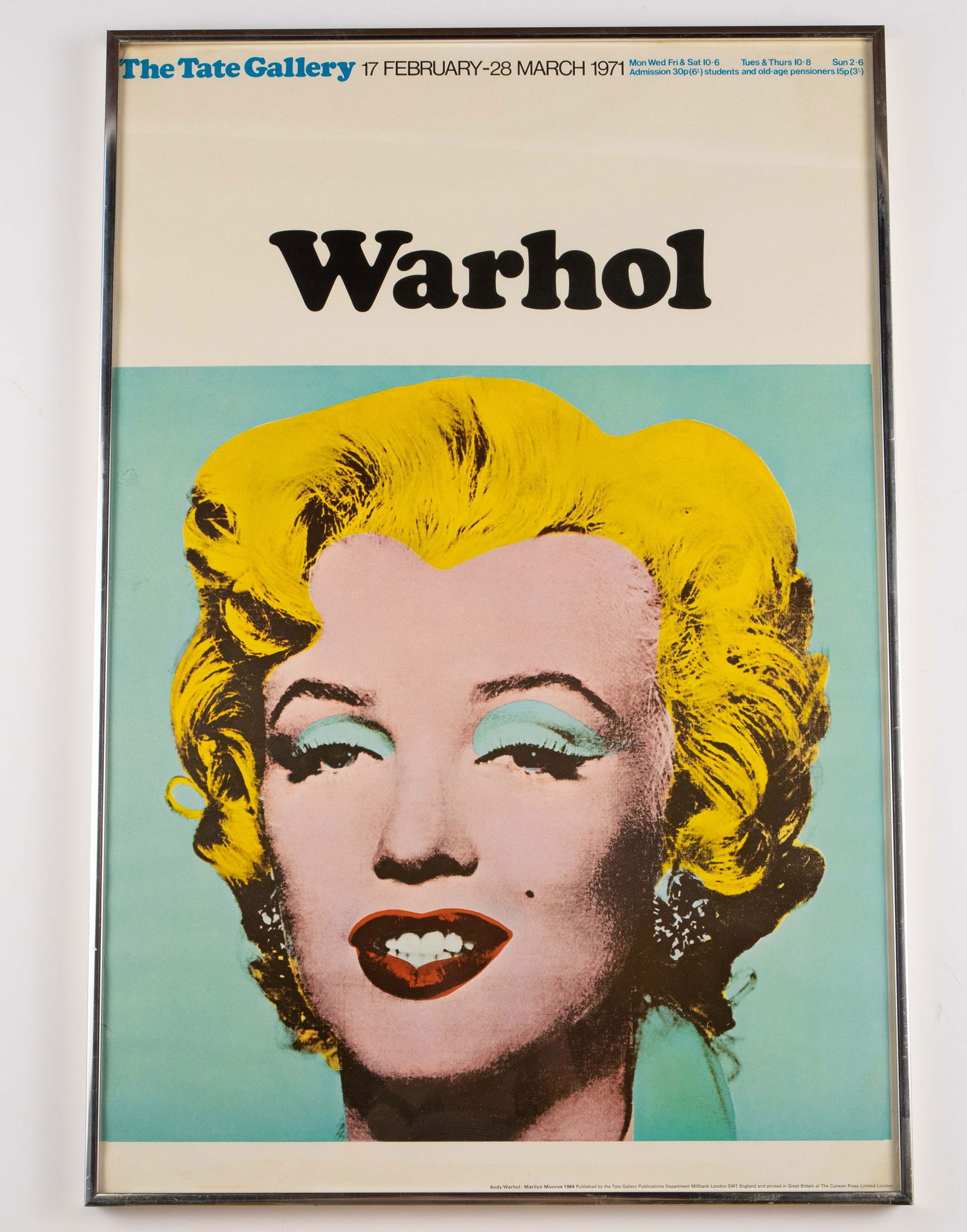 Andy Warhol Framed Exhibition Poster, Dated 1971. (1 of 2)