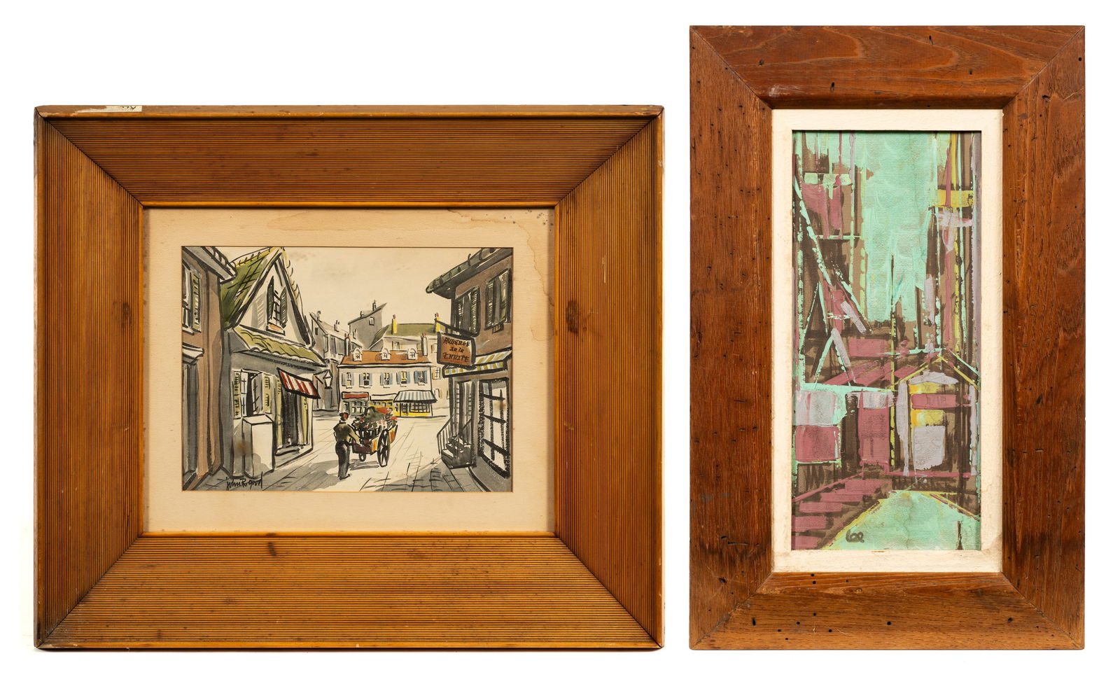 Lot of Two City Scene Paintings - Good & Lee. (1 of 12)