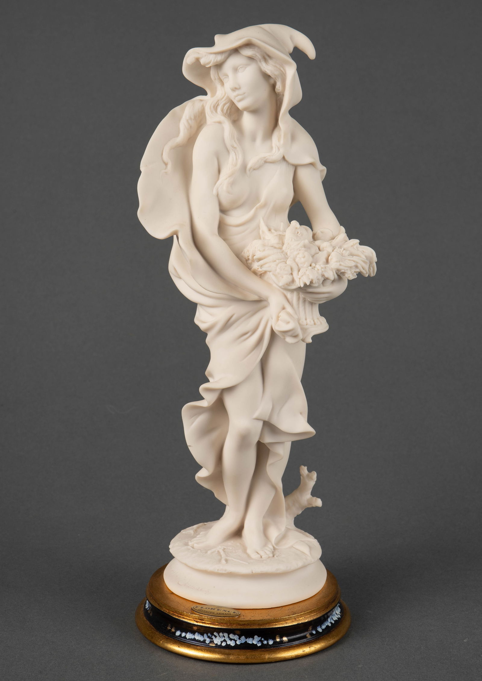 Giuseppe Armani Bisque Winter Lady w/ Cowl. (1 of 6)