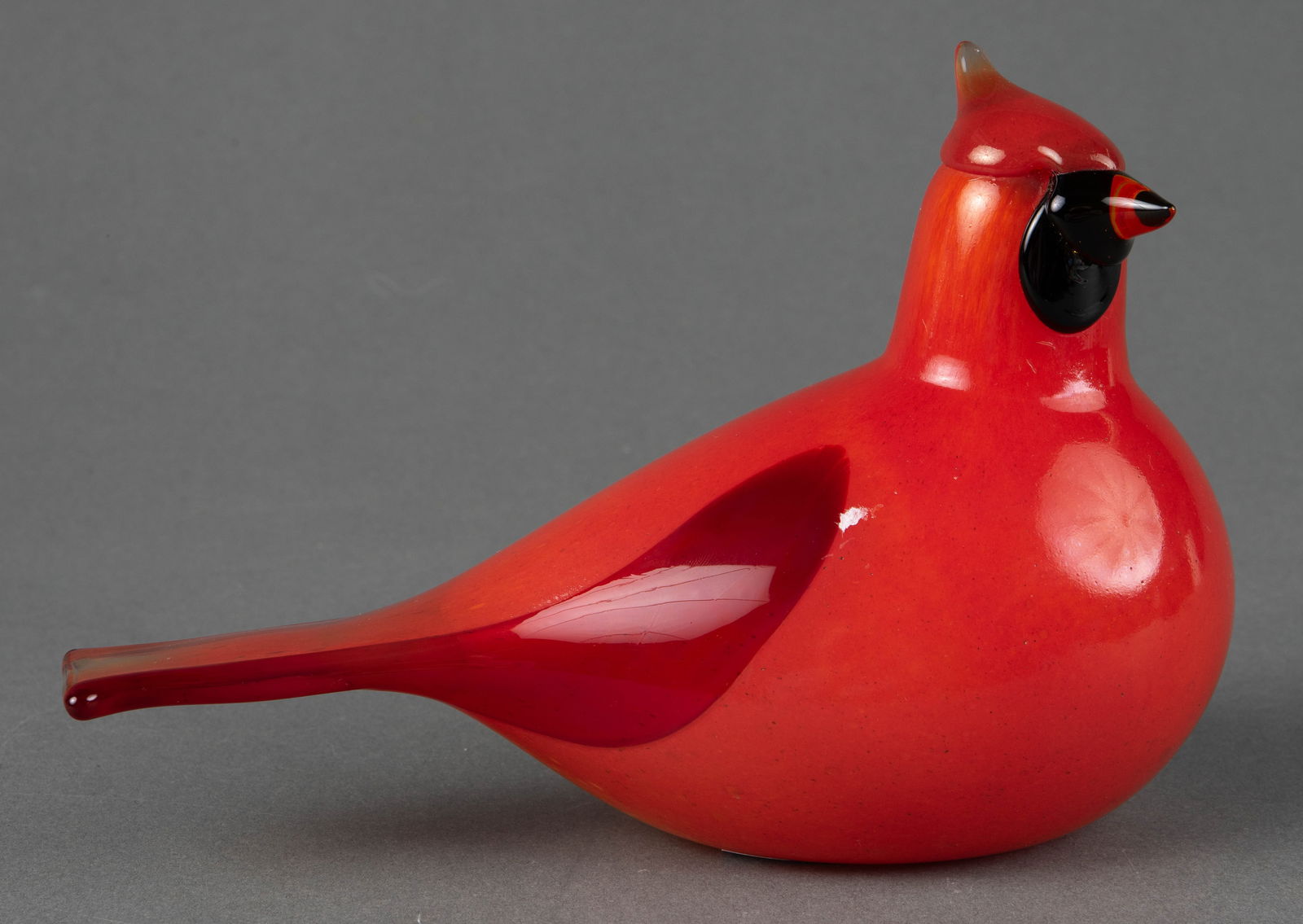 Iittala Oiva Toikka Glass Cardinal Bird. (1 of 4)